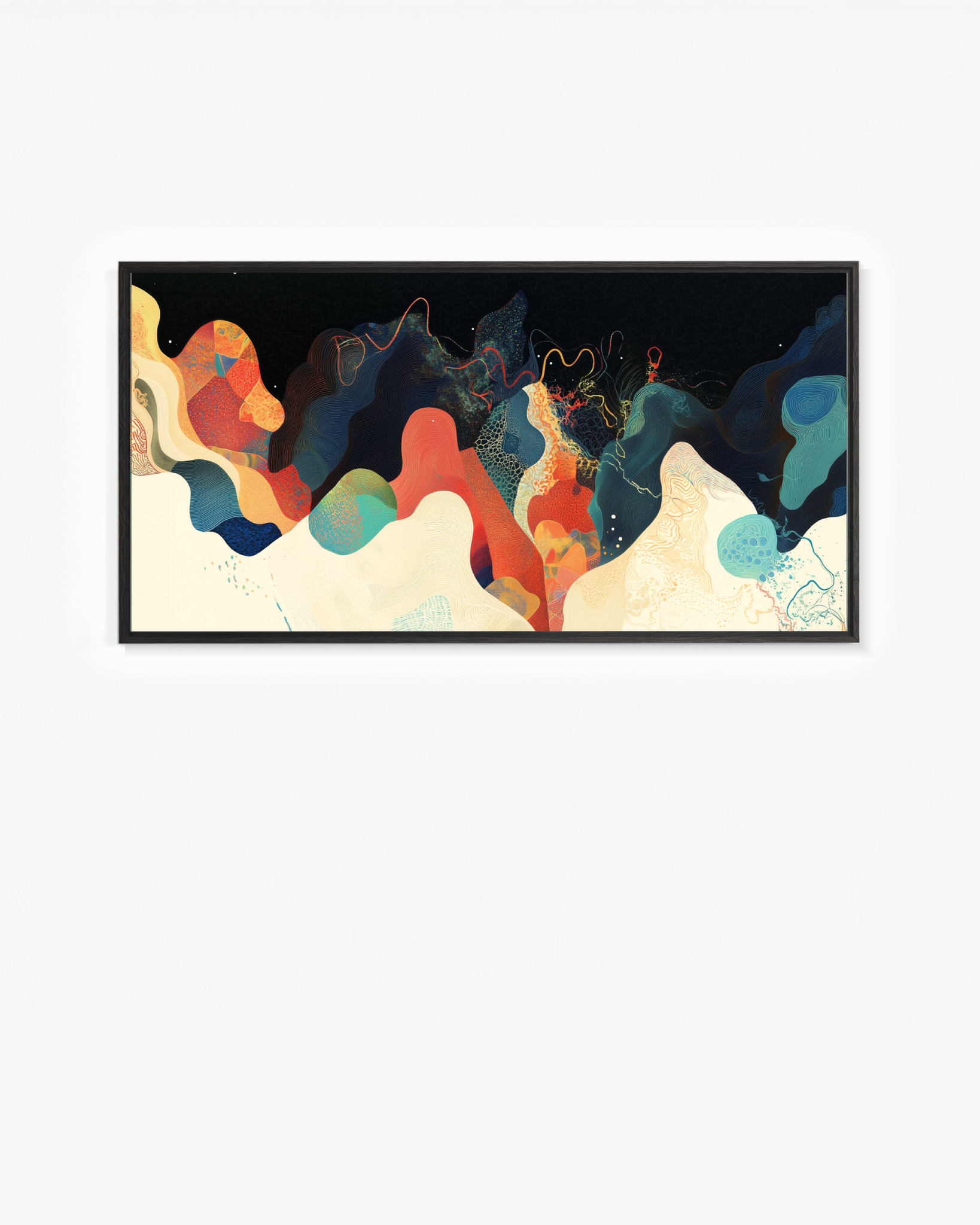 La formación de las olas · 140 × 70 cm