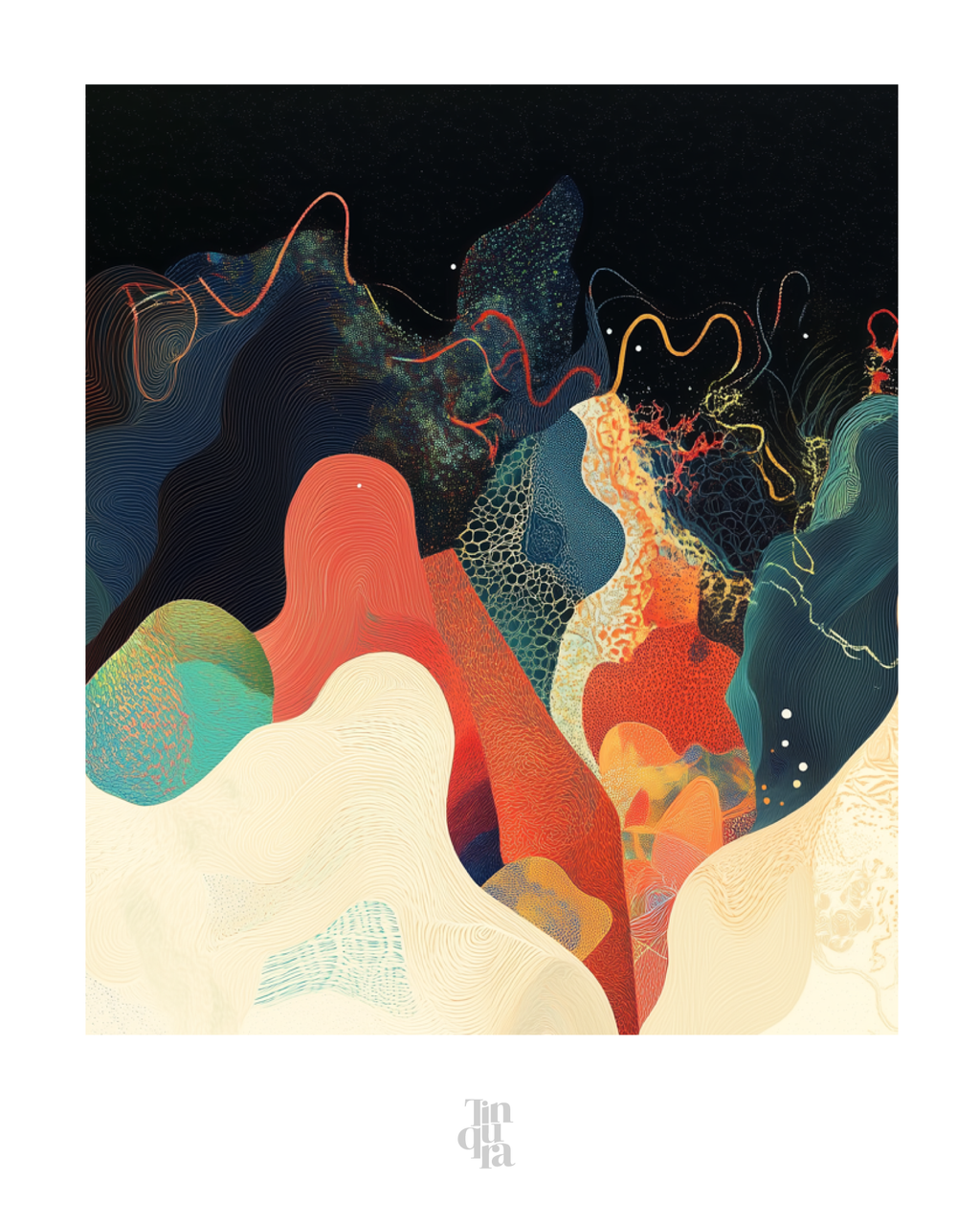 La formación de las olas · 140 × 70 cm