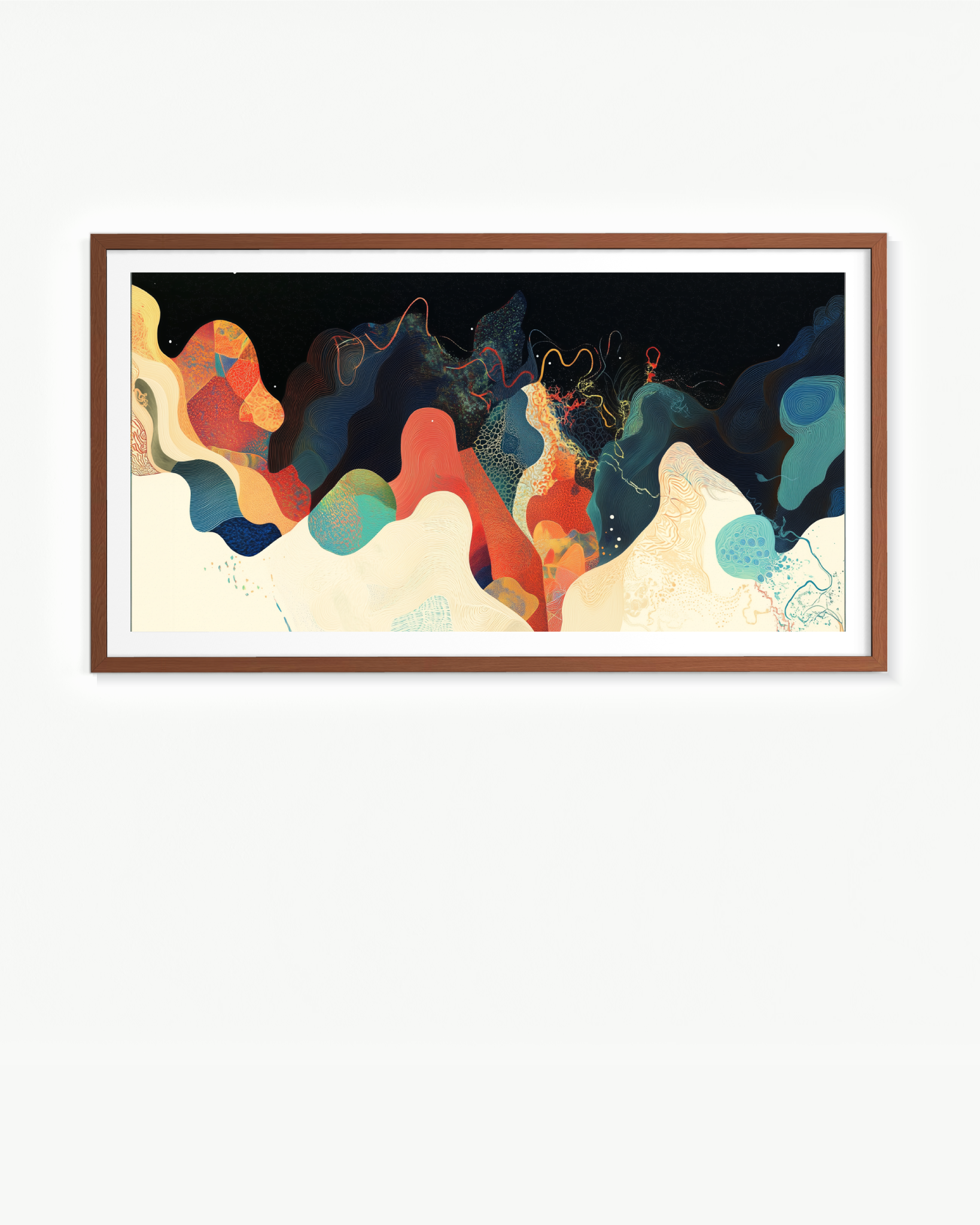 La formación de las olas · 140 × 70 cm