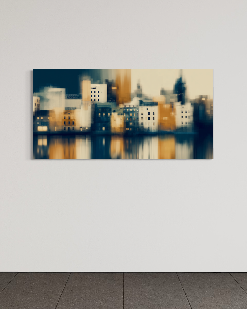 Ciudad al frente · 140 × 70 cm