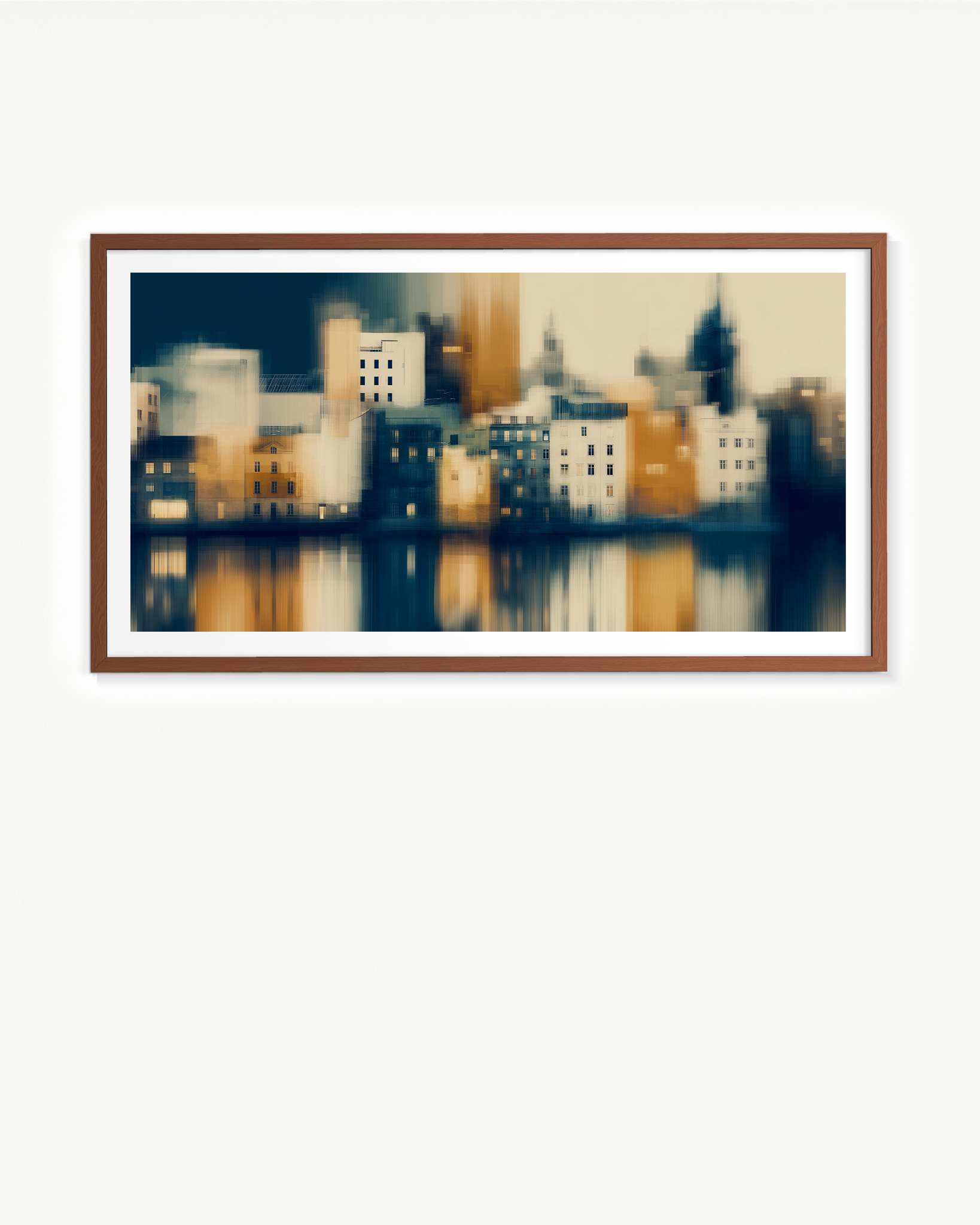 Ciudad al frente · 140 × 70 cm