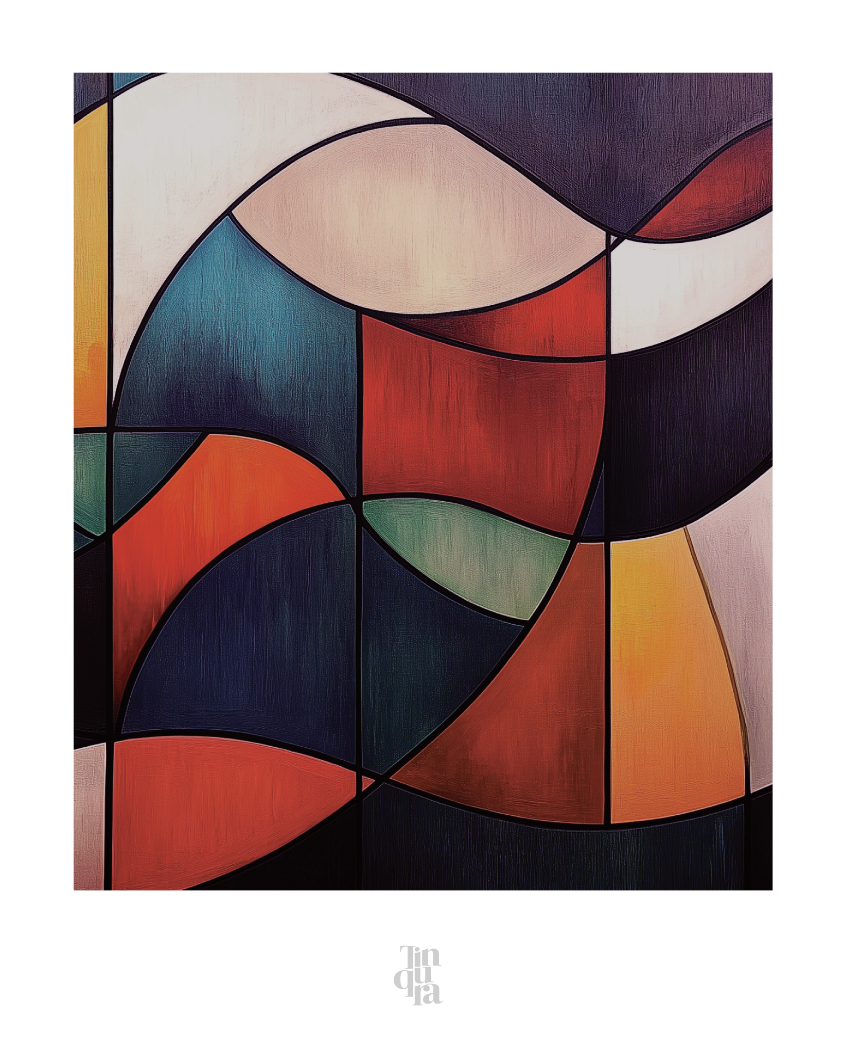 La recomposición del vitral · 140 × 70 cm