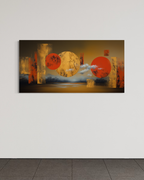 El reposo planetario · 140 × 70 cm