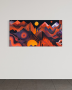 Dioses y montañas · 140 × 70 cm
