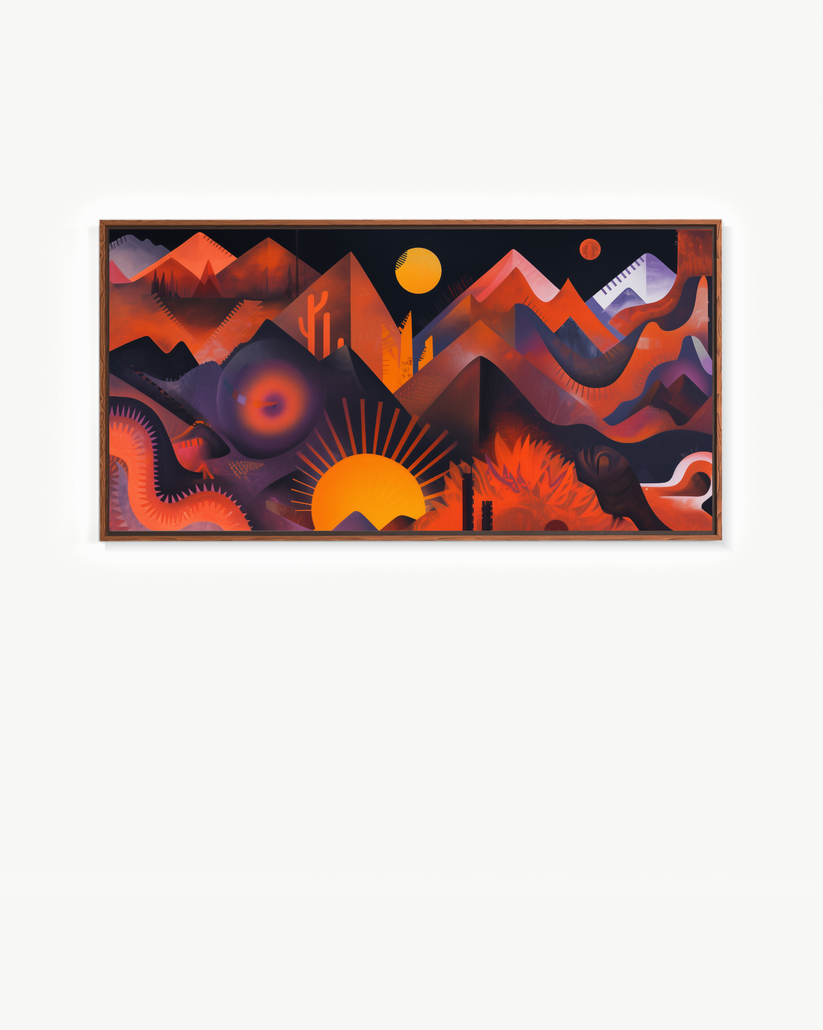Dioses y montañas · 140 × 70 cm