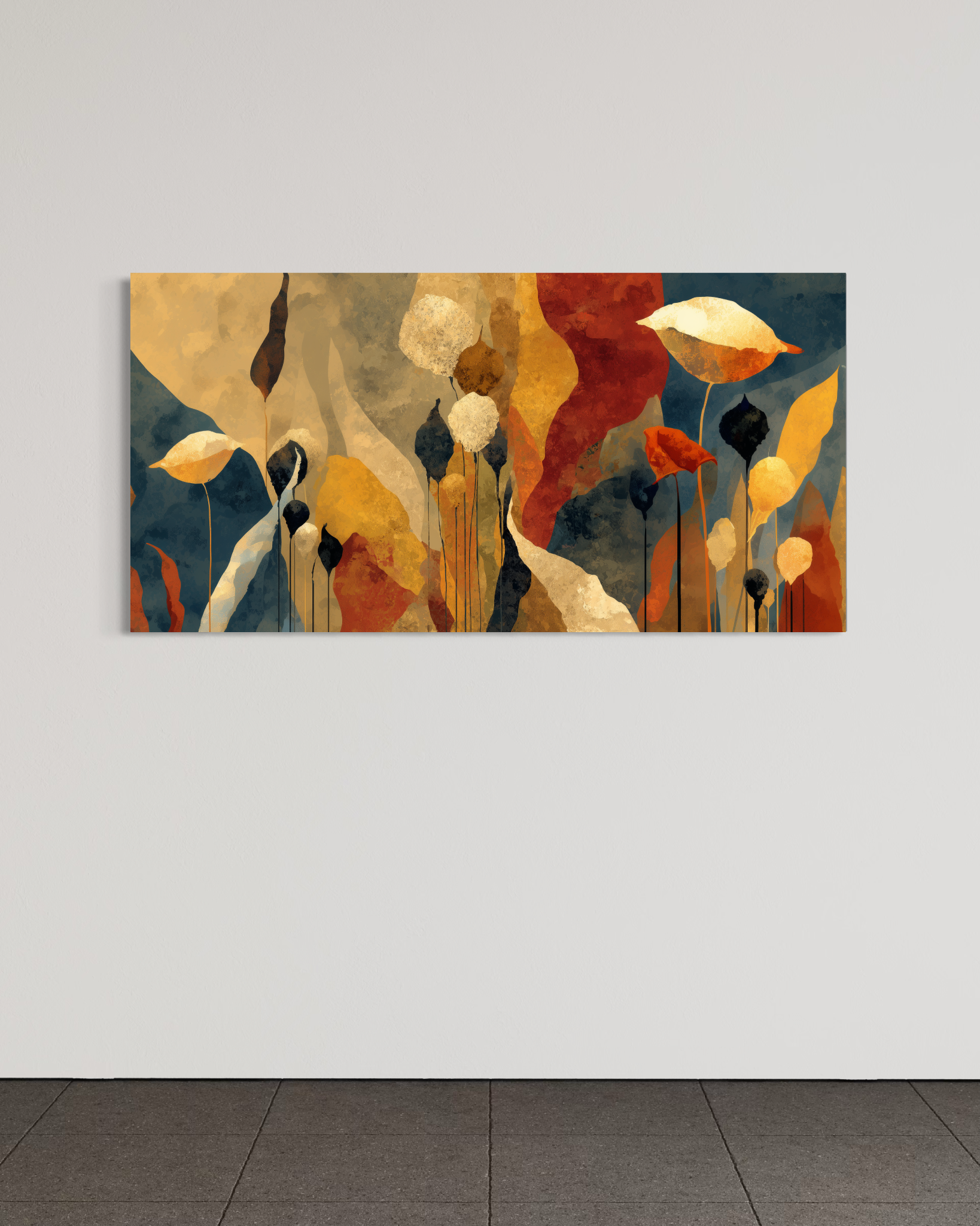 Algas en la tierra · 140 × 70 cm