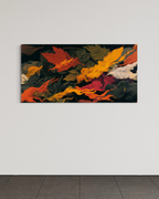 Río de otoño · 140 × 70 cm