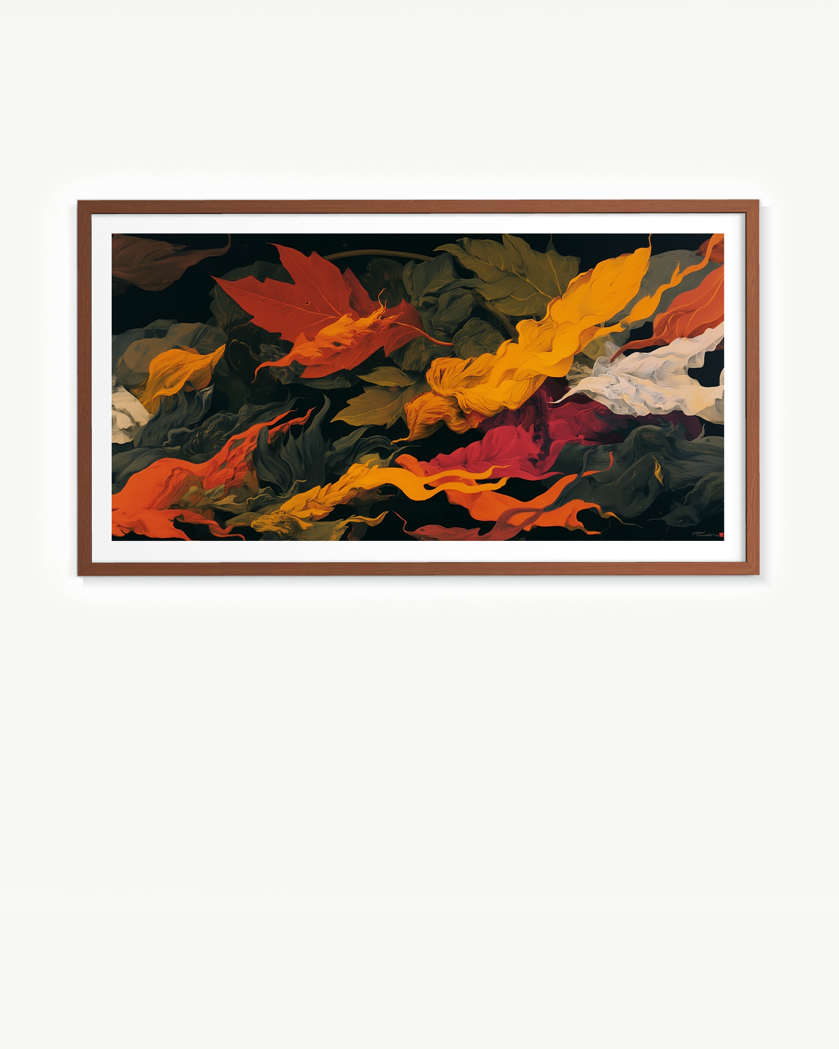 Río de otoño · 140 × 70 cm