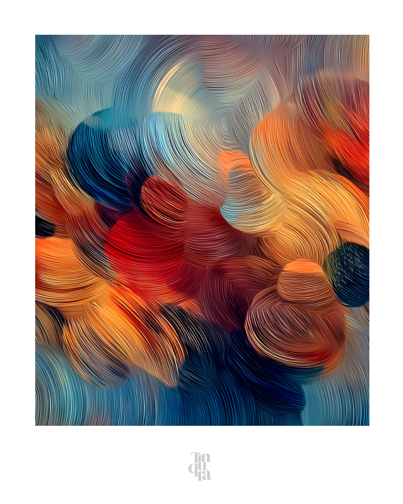 Caudal polícromo · 140 × 70 cm
