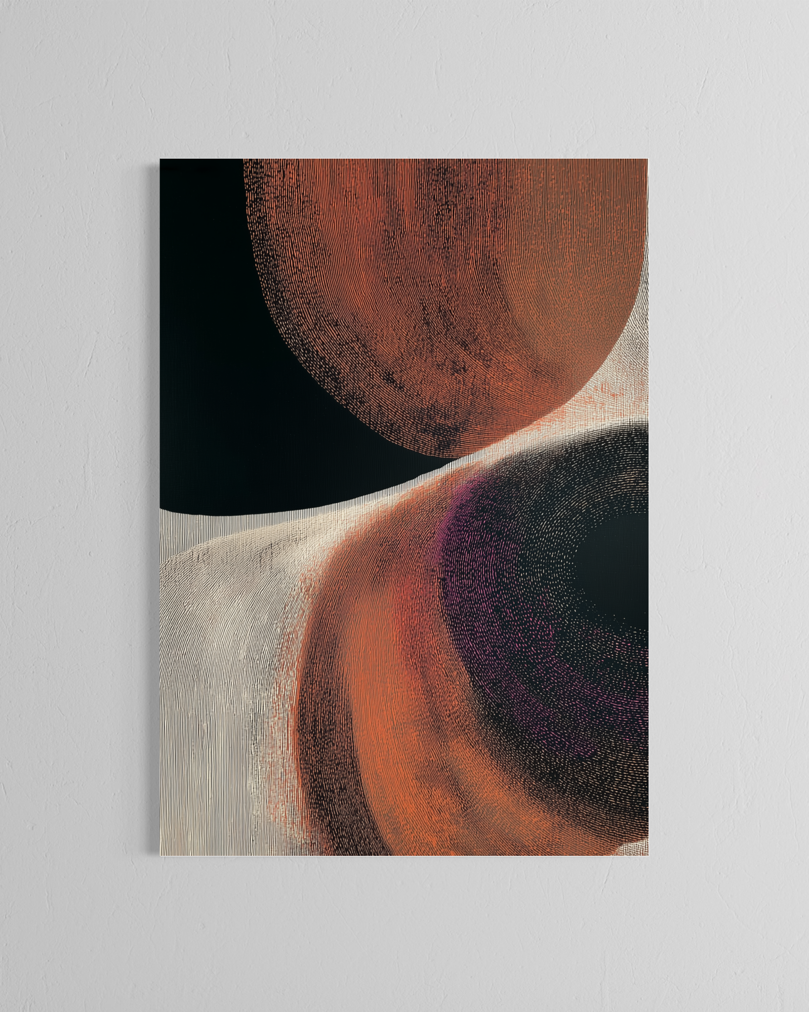El encuentro · 70 × 100 cm