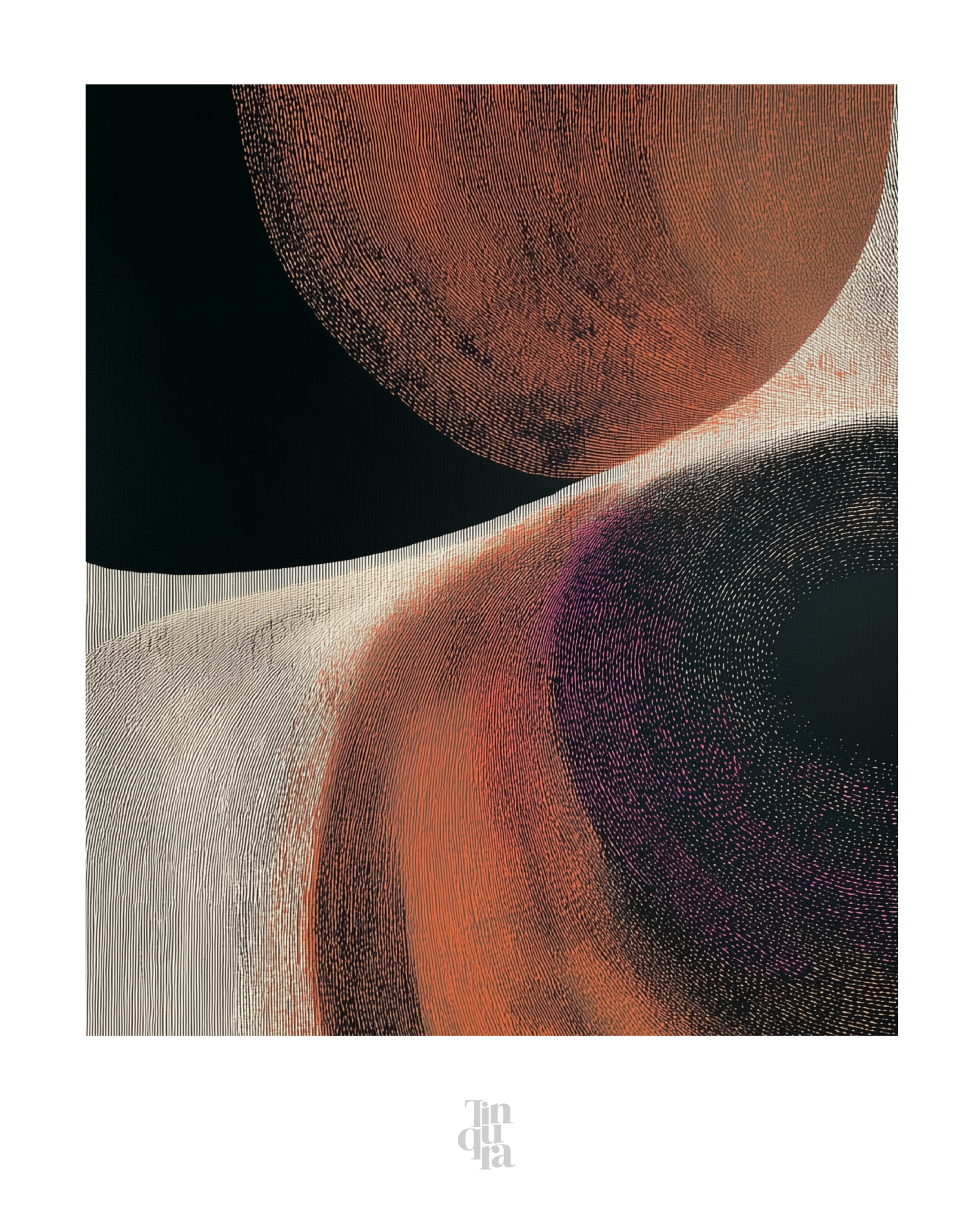 El encuentro · 70 × 100 cm