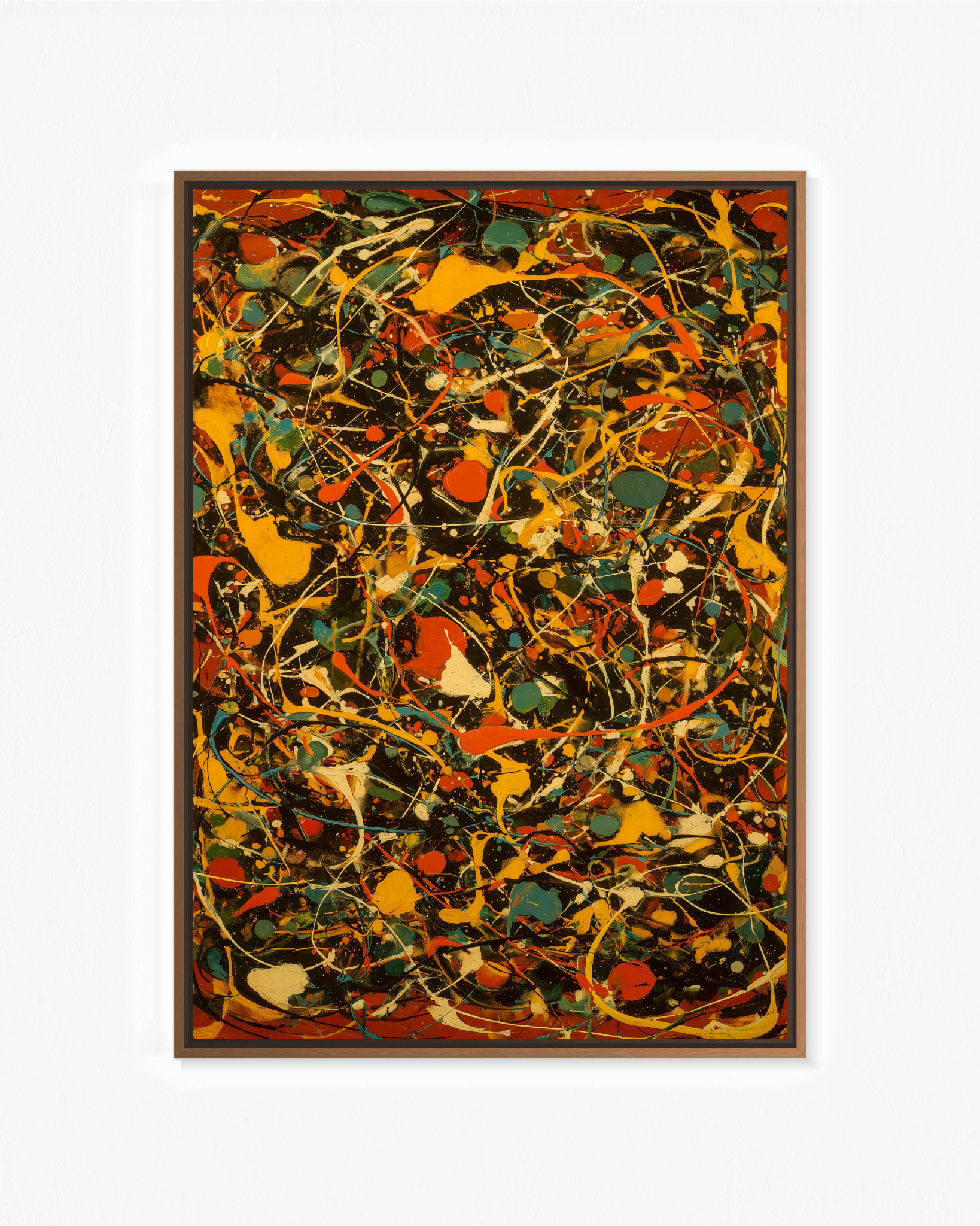Paroxismo — Flotante Negro, 70 × 100 cm
