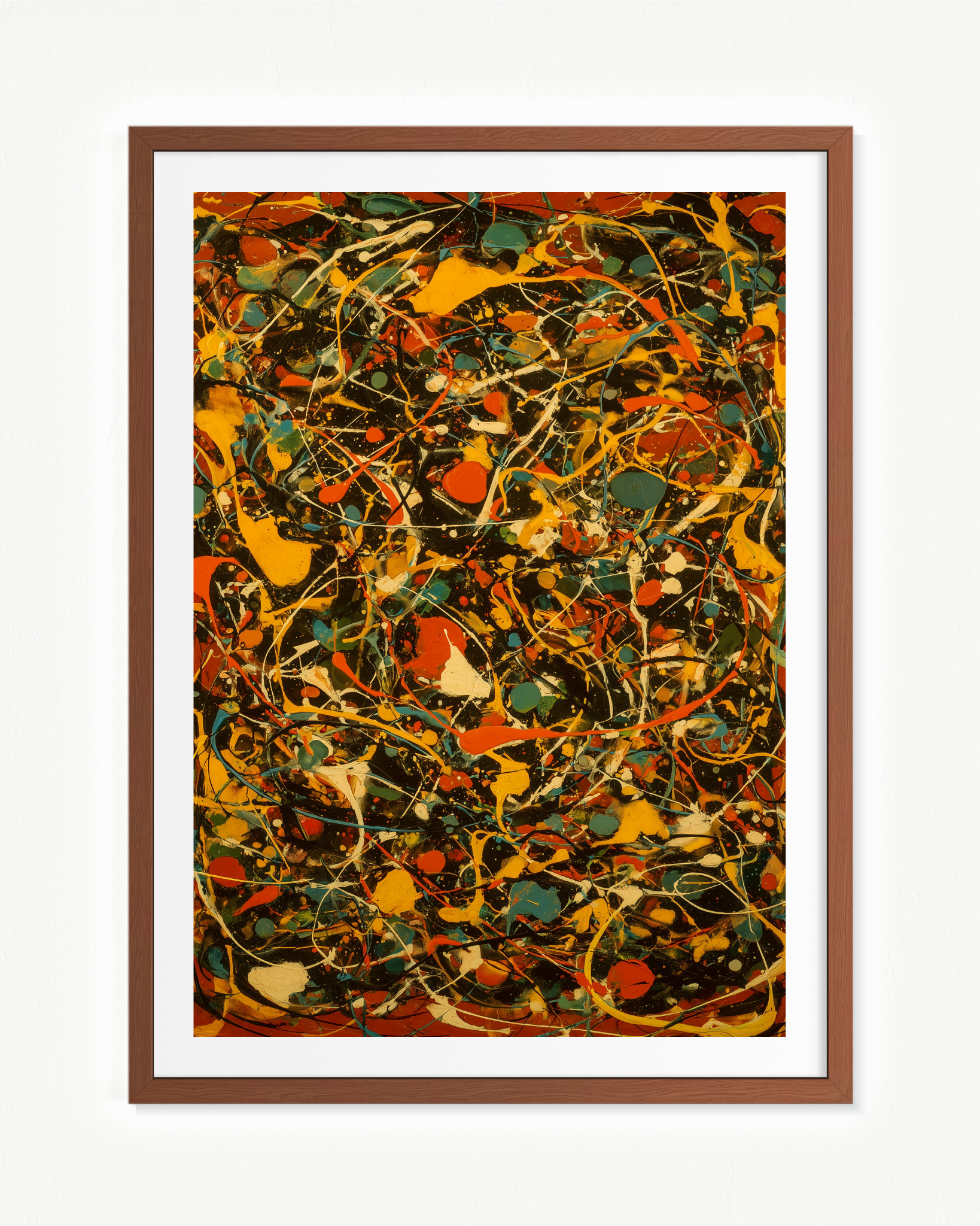 Paroxismo — Paspartú Marrón, 70 × 100 cm