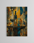 Brindis geométrico · 70 × 100 cm