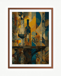 Brindis geométrico · 70 × 100 cm