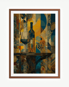 Brindis geométrico · 70 × 100 cm