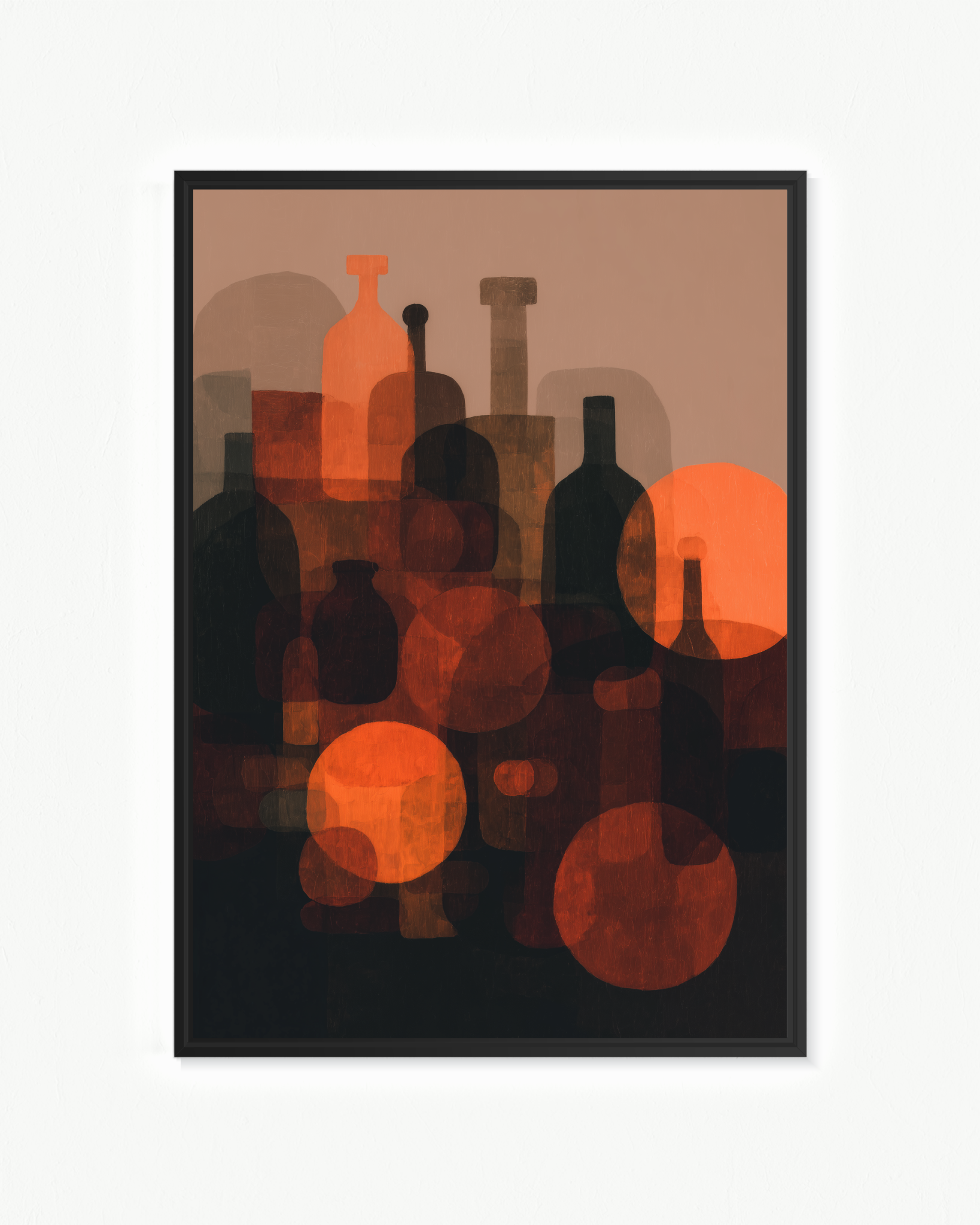 La óptica del exceso. — Flotante Marrón, 70 × 100 cm
