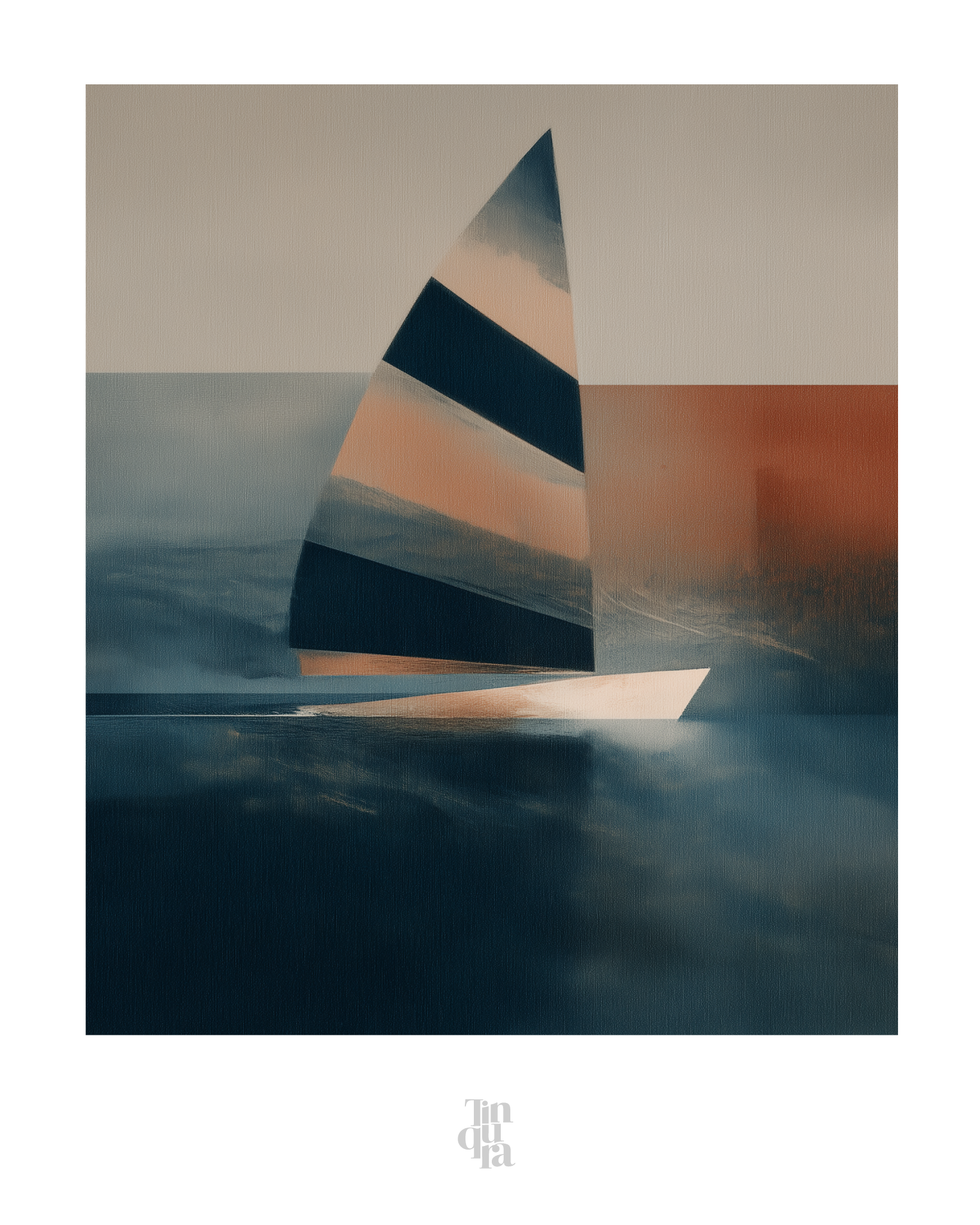 Navegación en calma · 70 × 100 cm