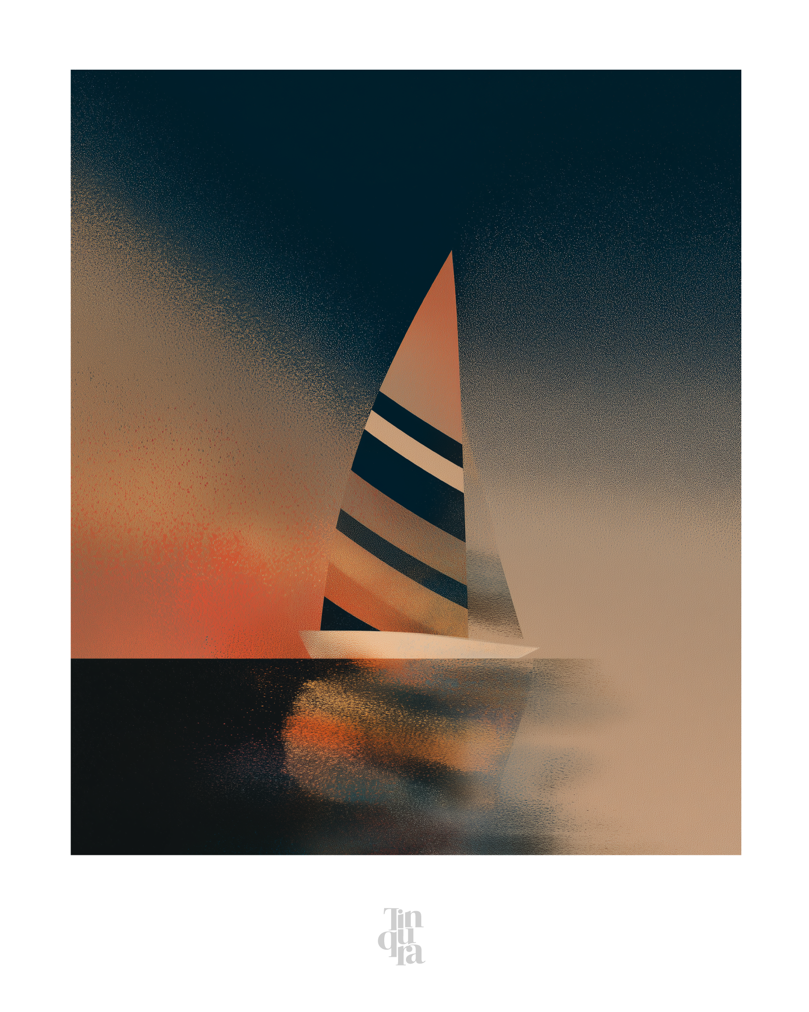 La salida del puerto · 70 × 100 cm