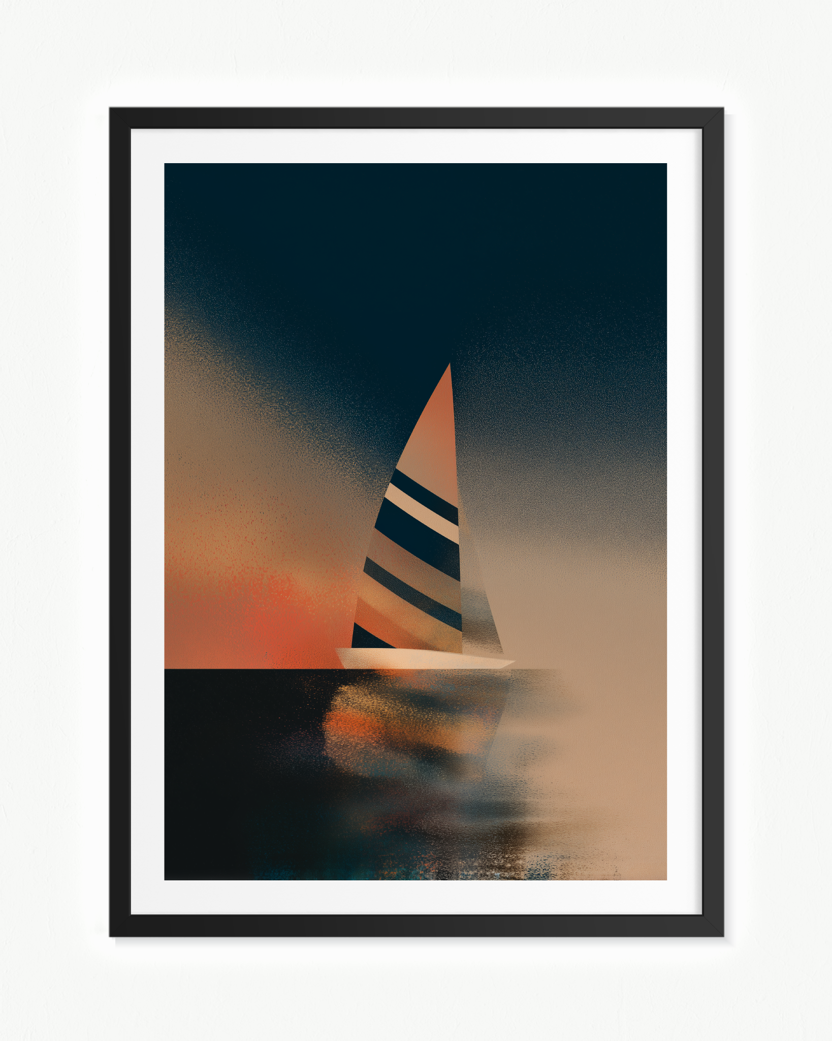 La salida del puerto · 70 × 100 cm