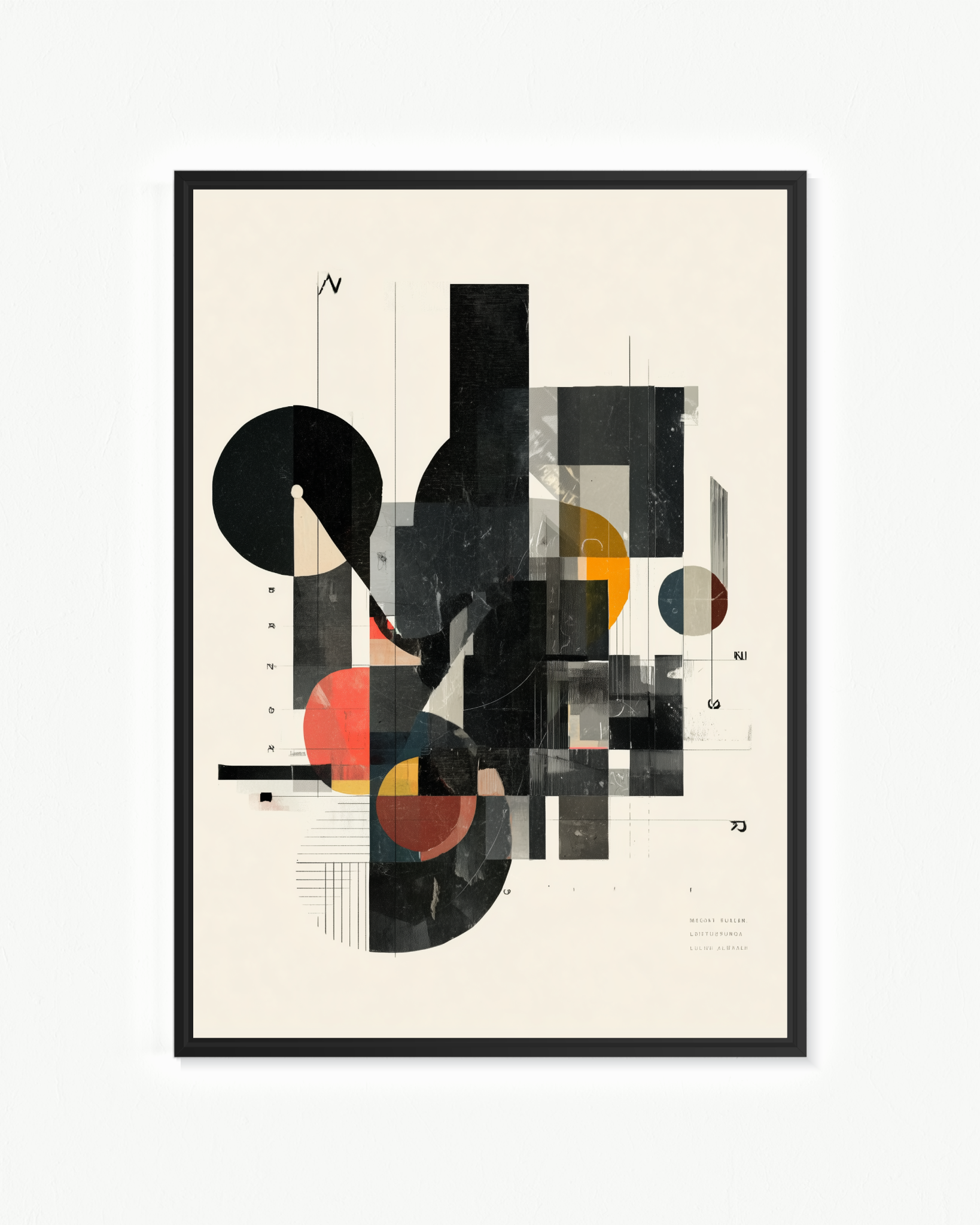 Centro y periferia — Flotante Marrón, 70 × 100 cm