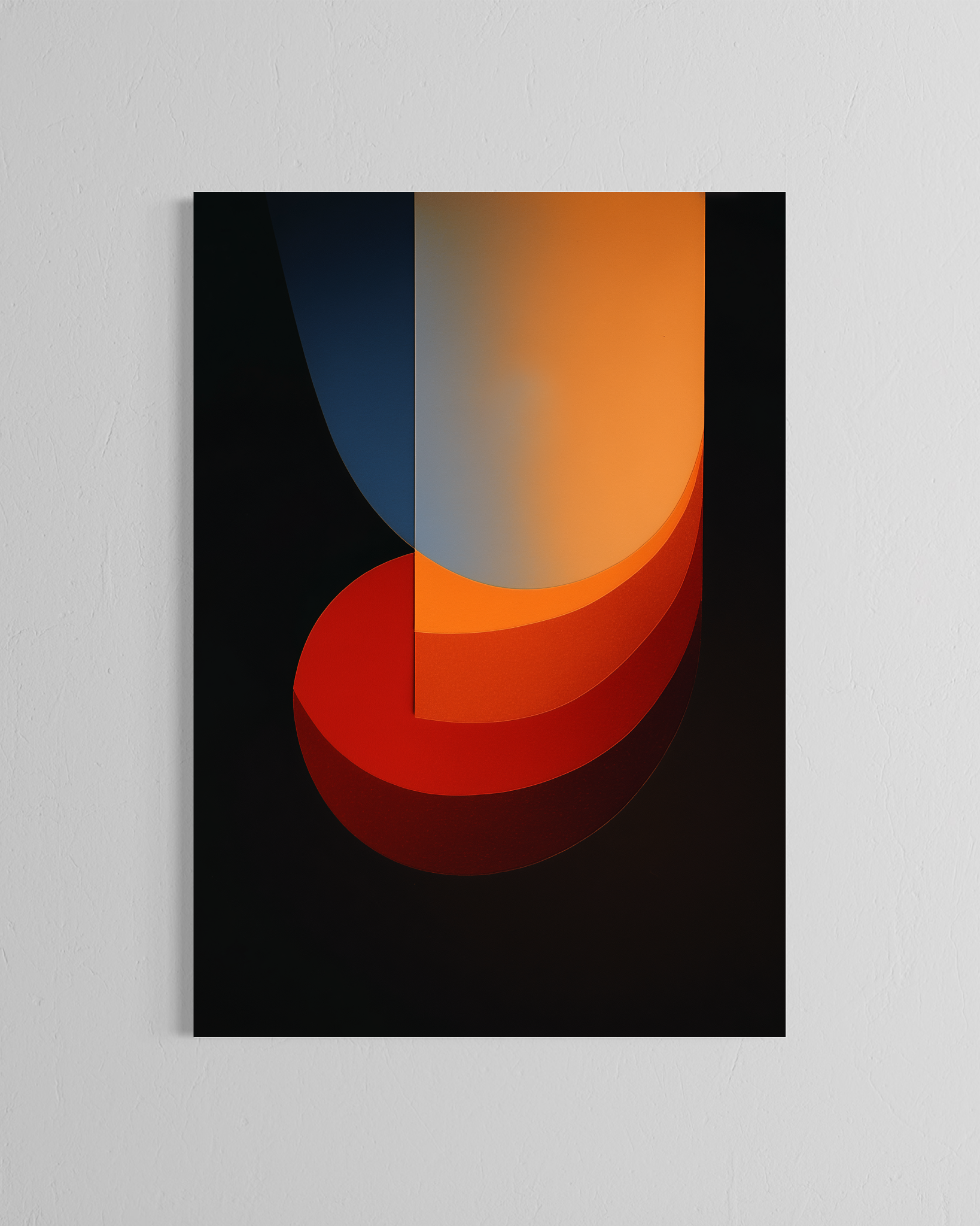 Veladuras verticales · 70 × 100 cm