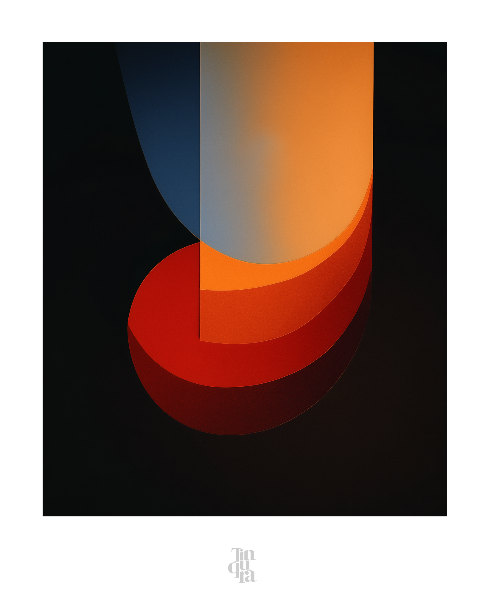 Veladuras verticales · 70 × 100 cm