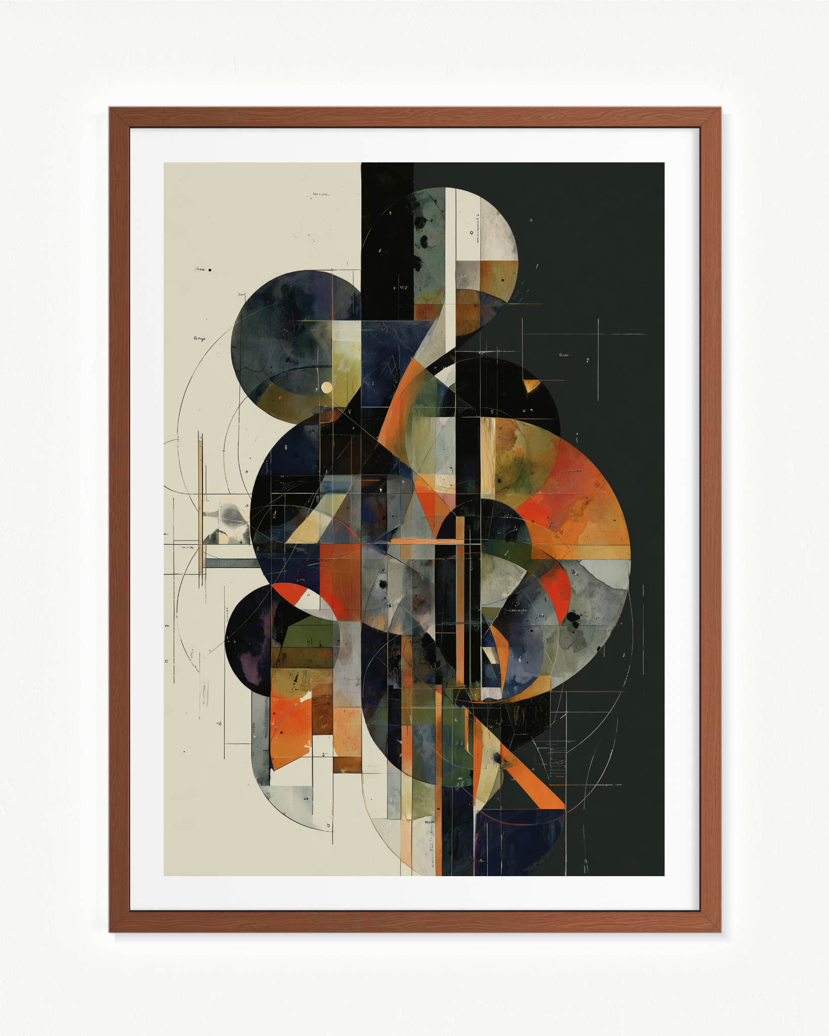 La formación del sueño. — Paspartú Marrón, 70 × 100 cm