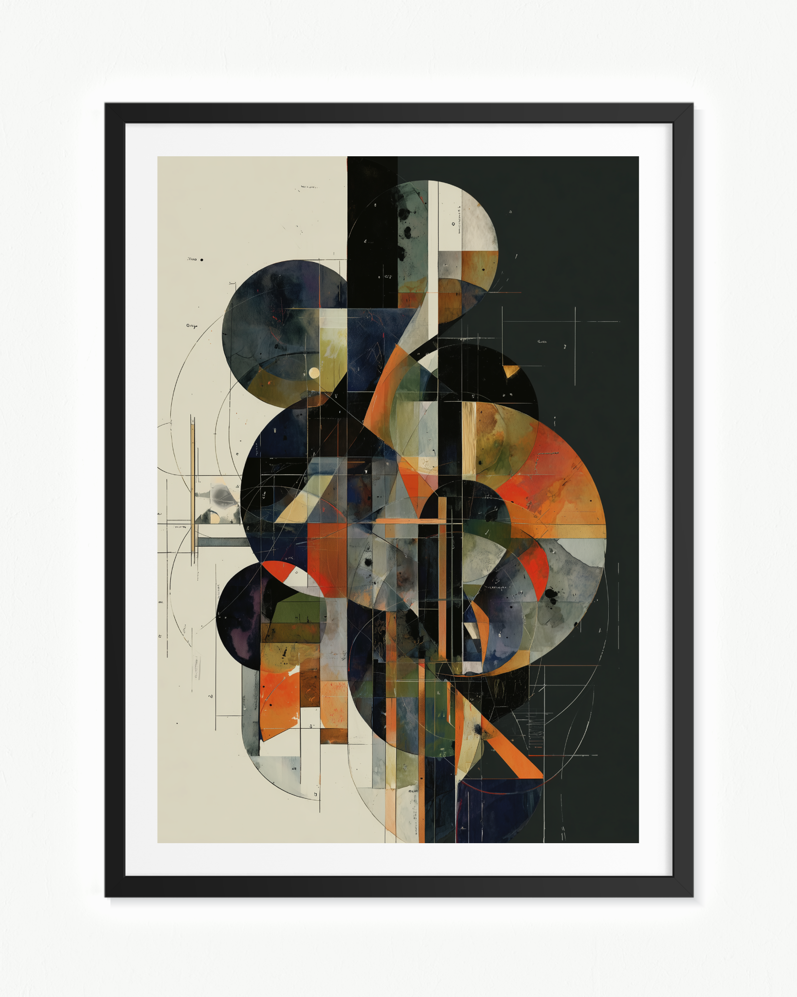 La formación del sueño. — Paspartú Negro, 70 × 100 cm