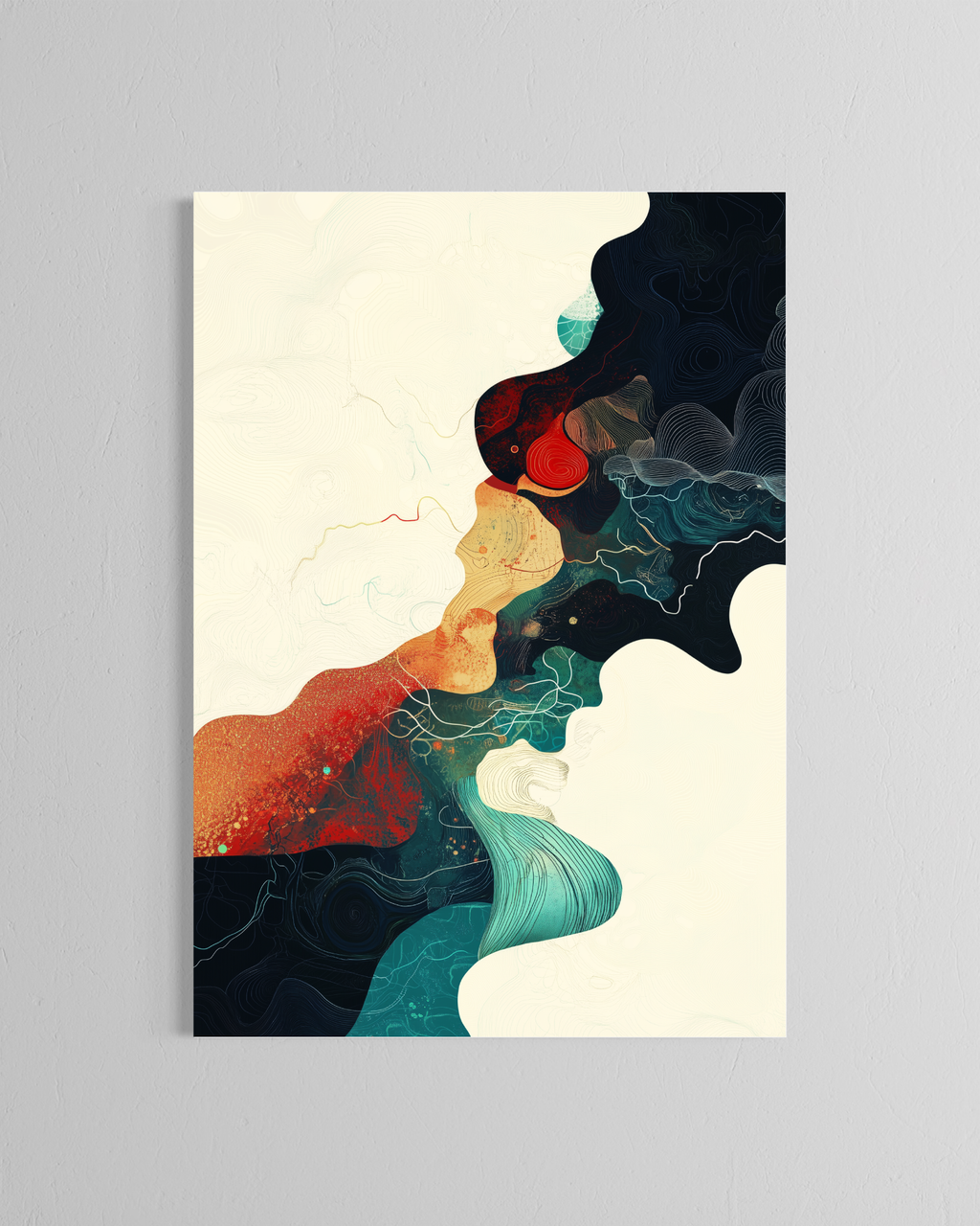 Orillas del estado absorto · 70 × 100 cm