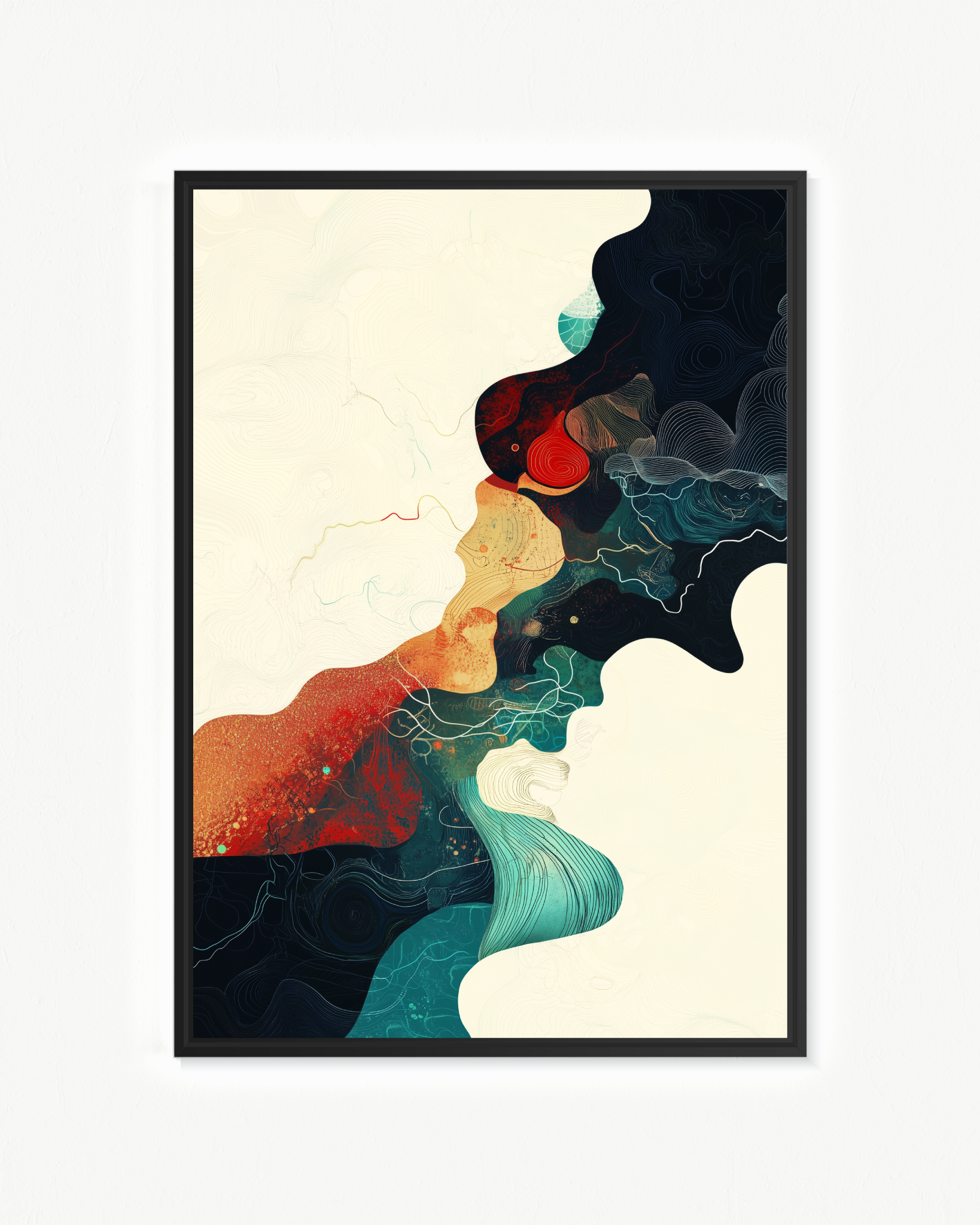 Orillas del estado absorto · 70 × 100 cm