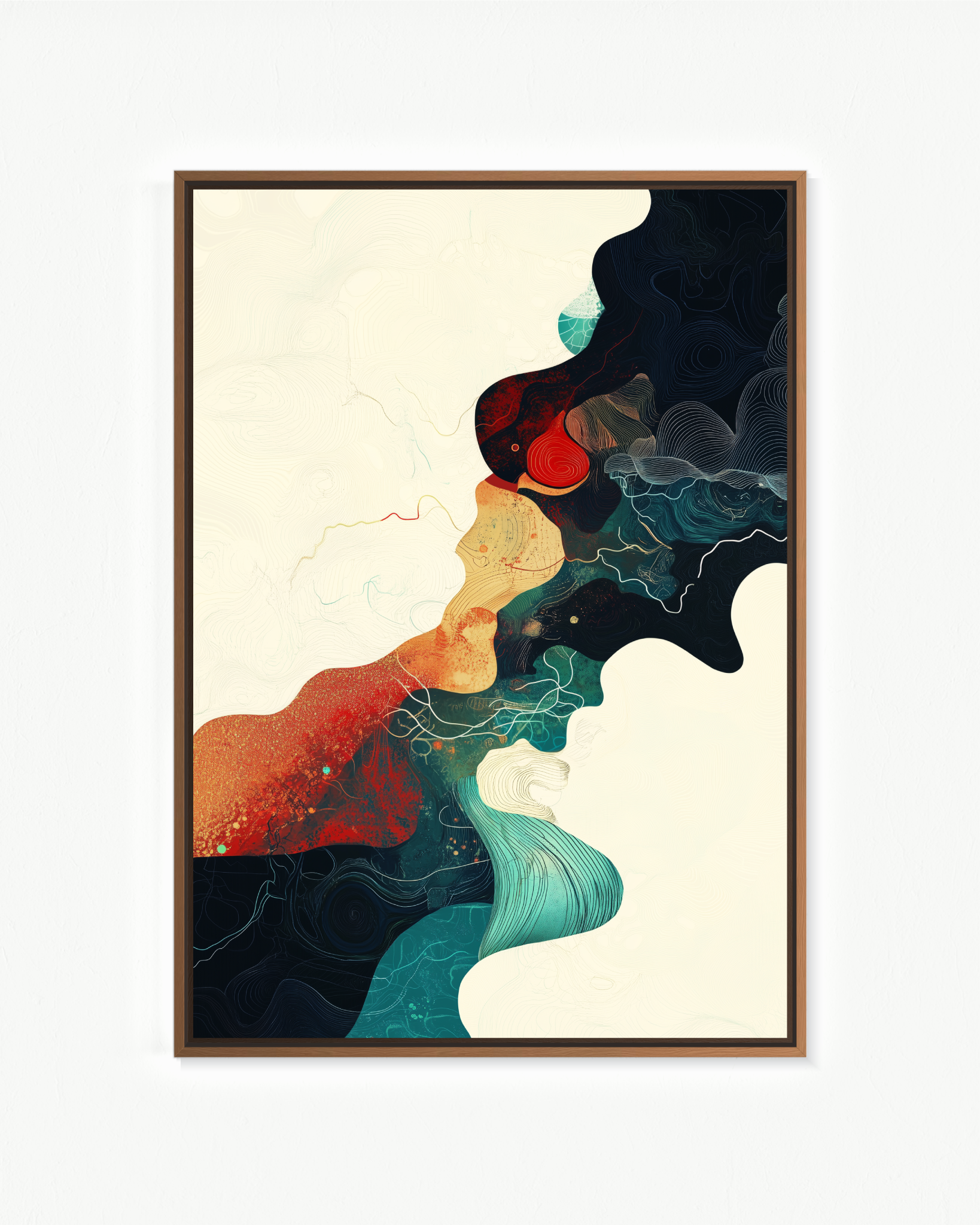 Orillas del estado absorto · 70 × 100 cm
