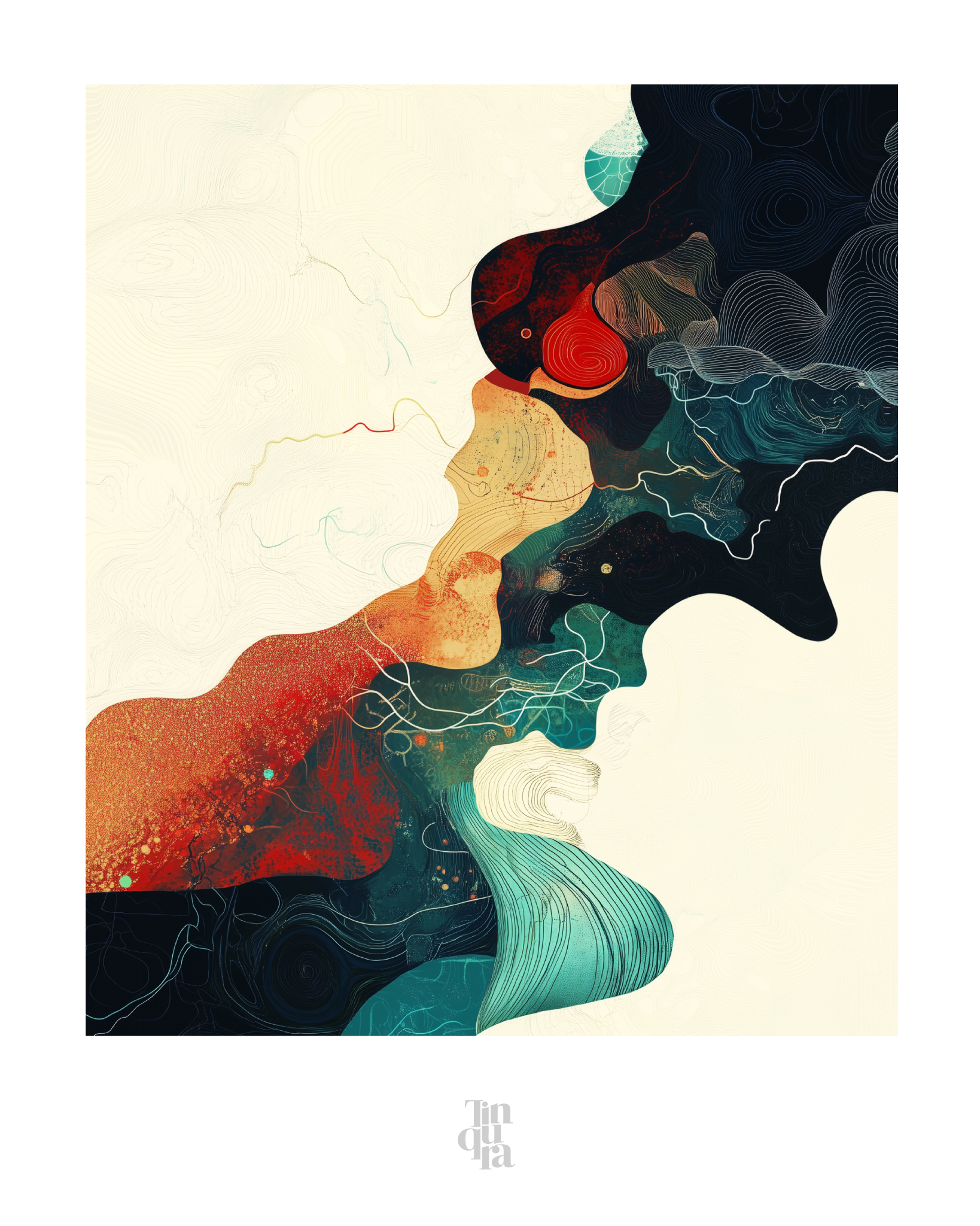 Orillas del estado absorto · 70 × 100 cm