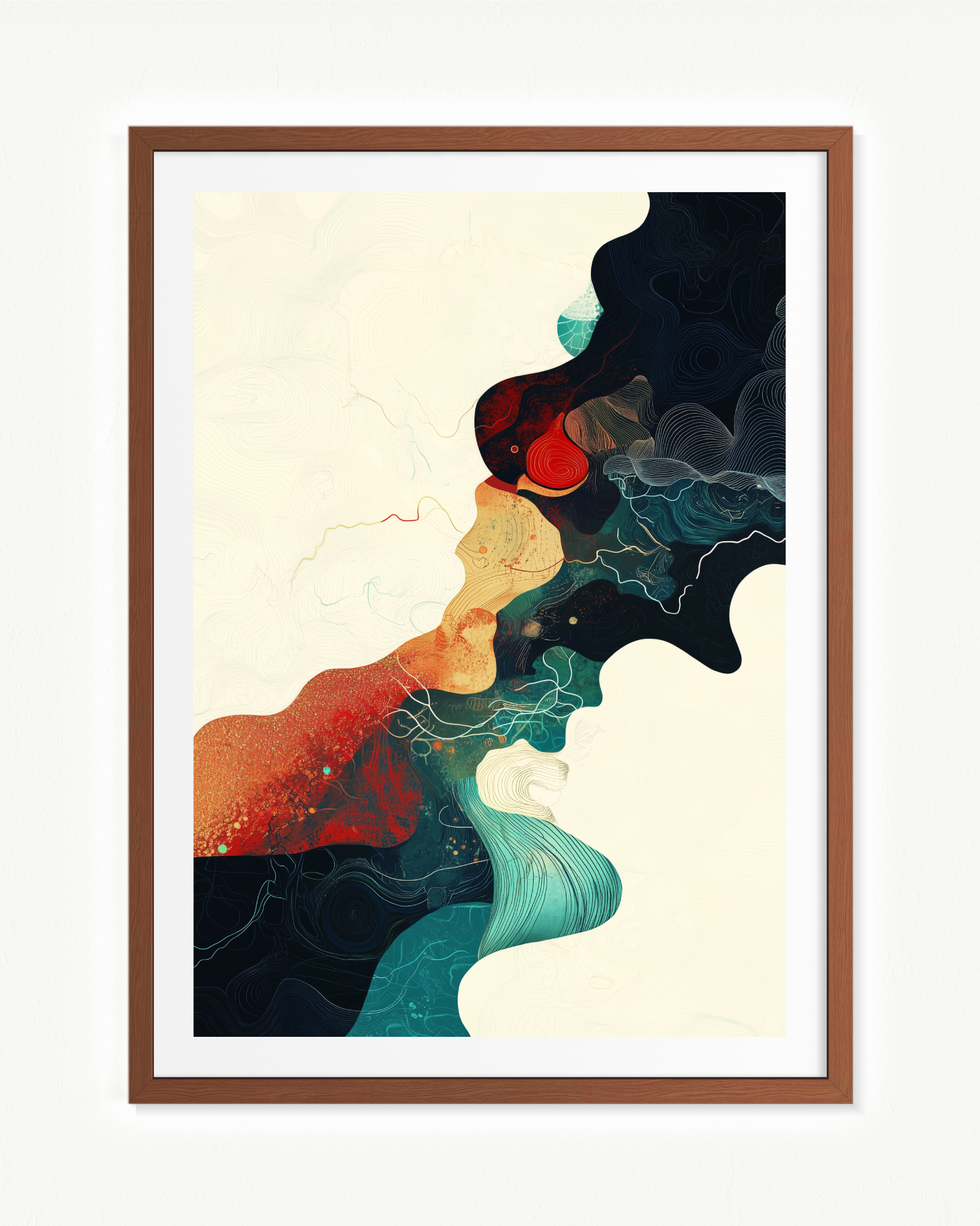Orillas del estado absorto · 70 × 100 cm