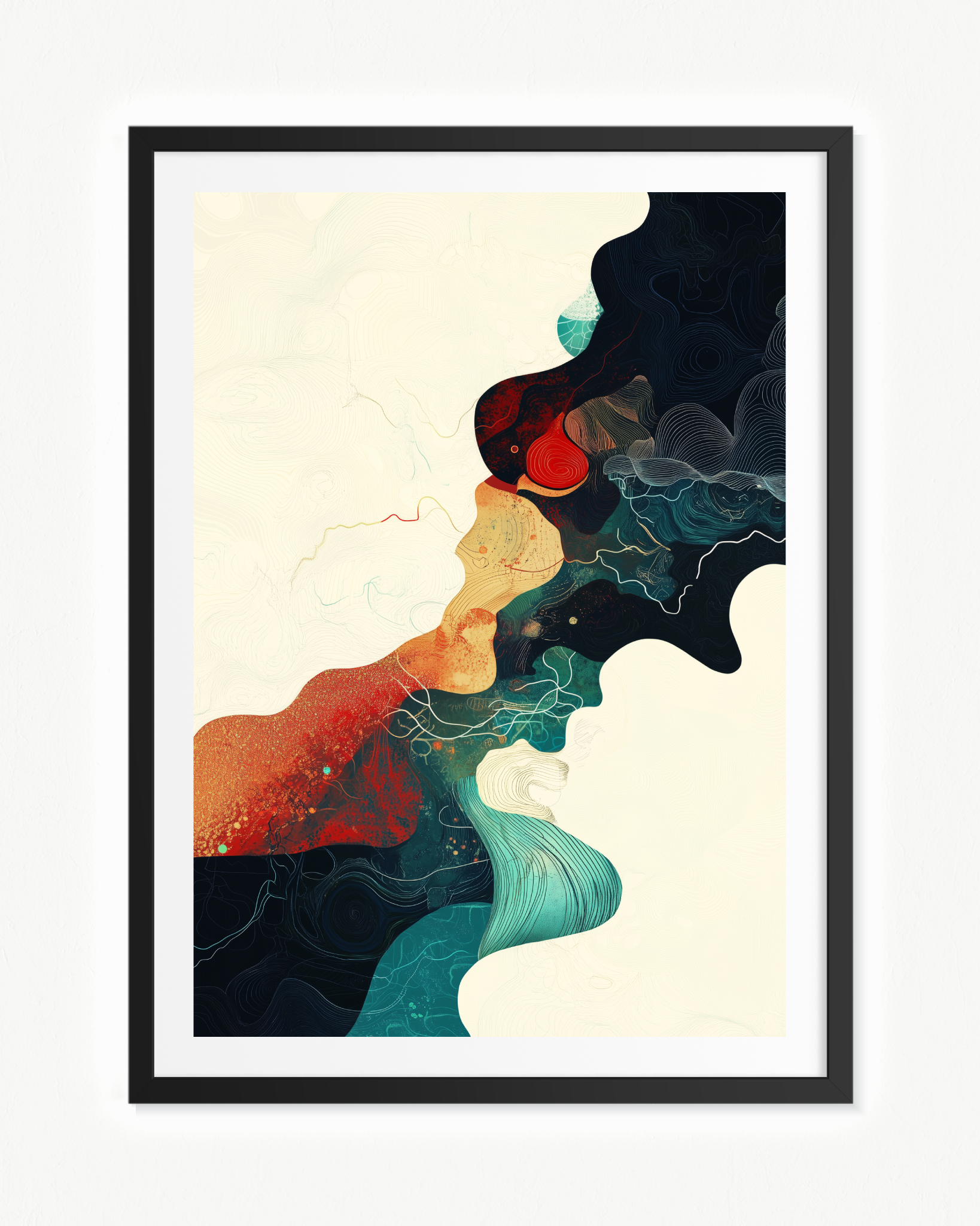 Orillas del estado absorto · 70 × 100 cm