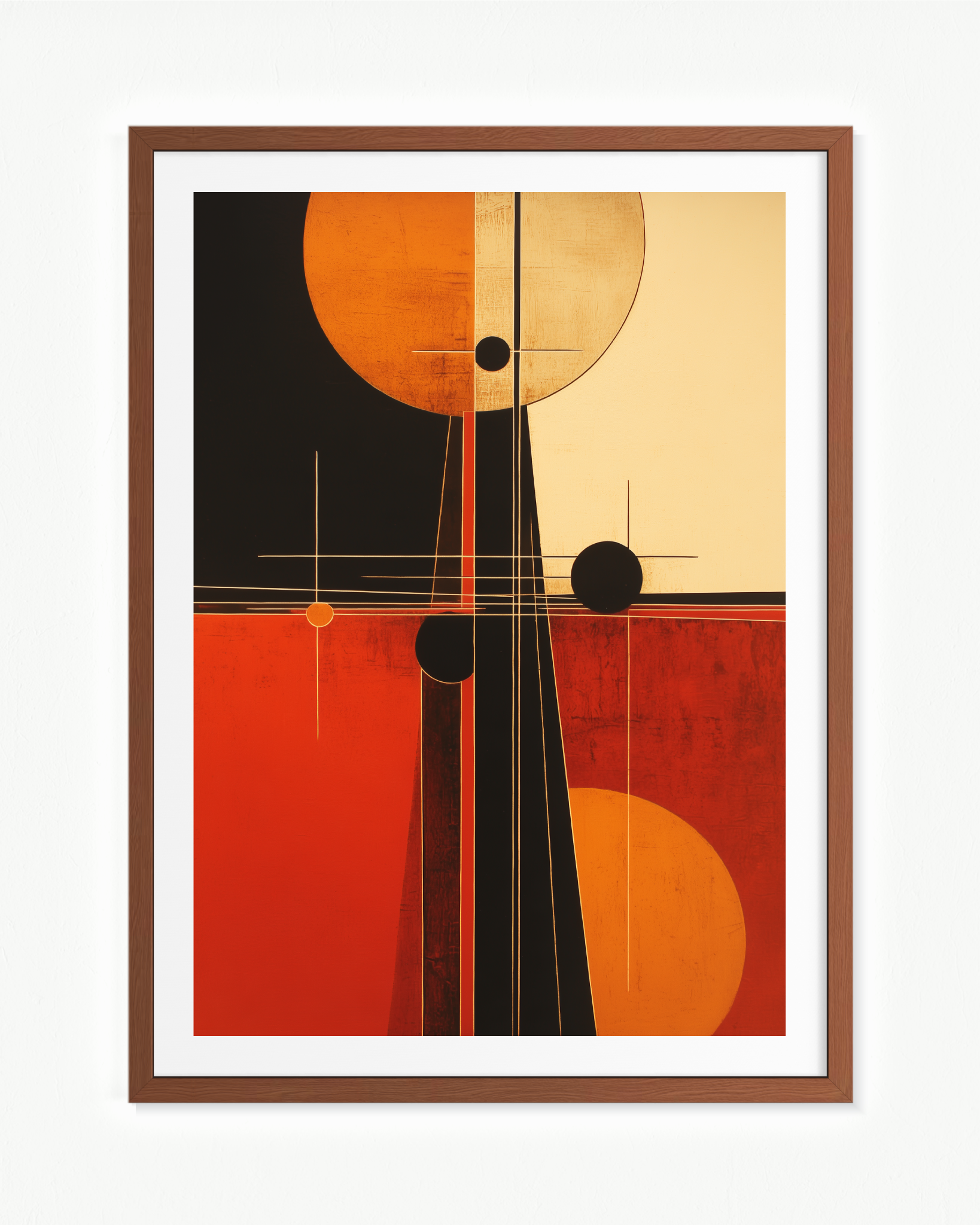 El observatorio — Paspartú Marrón, 70 × 100 cm