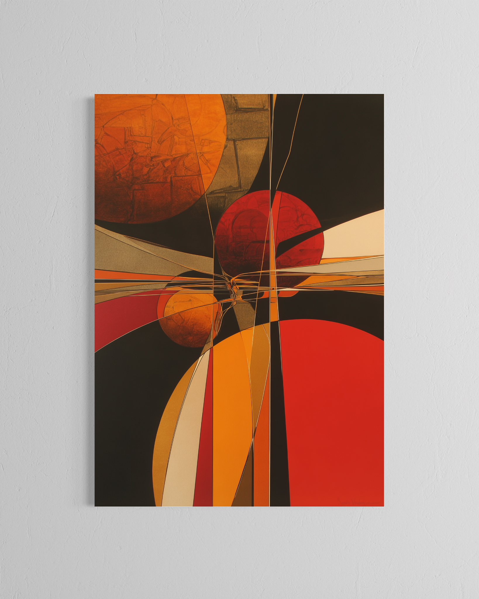 La convergencia · 70 × 100 cm