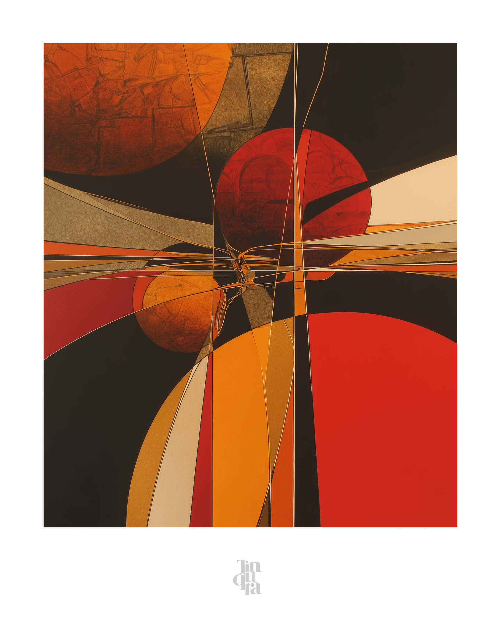 La convergencia · 70 × 100 cm