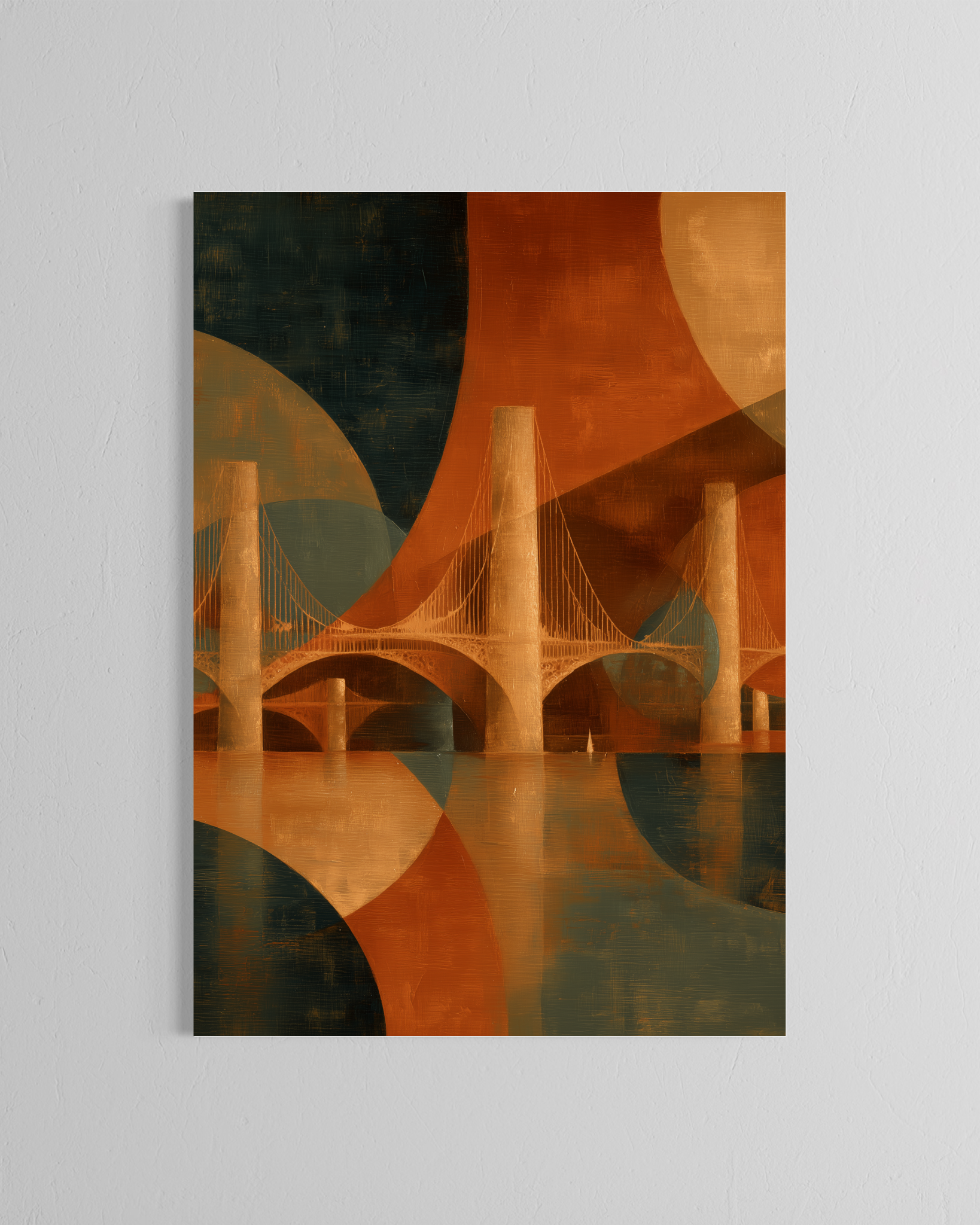 Puente para cruzar dormido · 70 × 100 cm