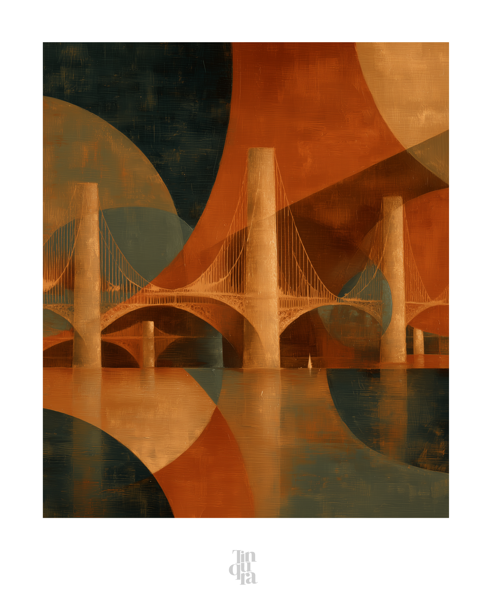 Puente para cruzar dormido · 70 × 100 cm