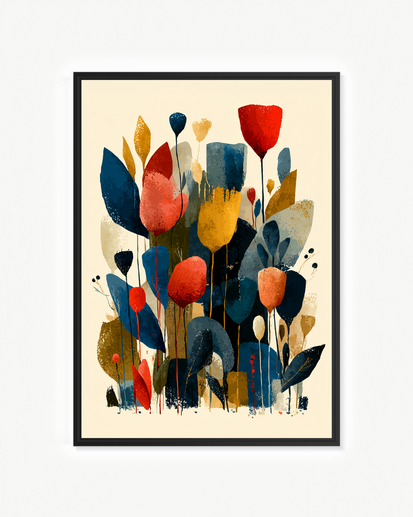 La postura de los tulipanes. · 70 × 100 cm