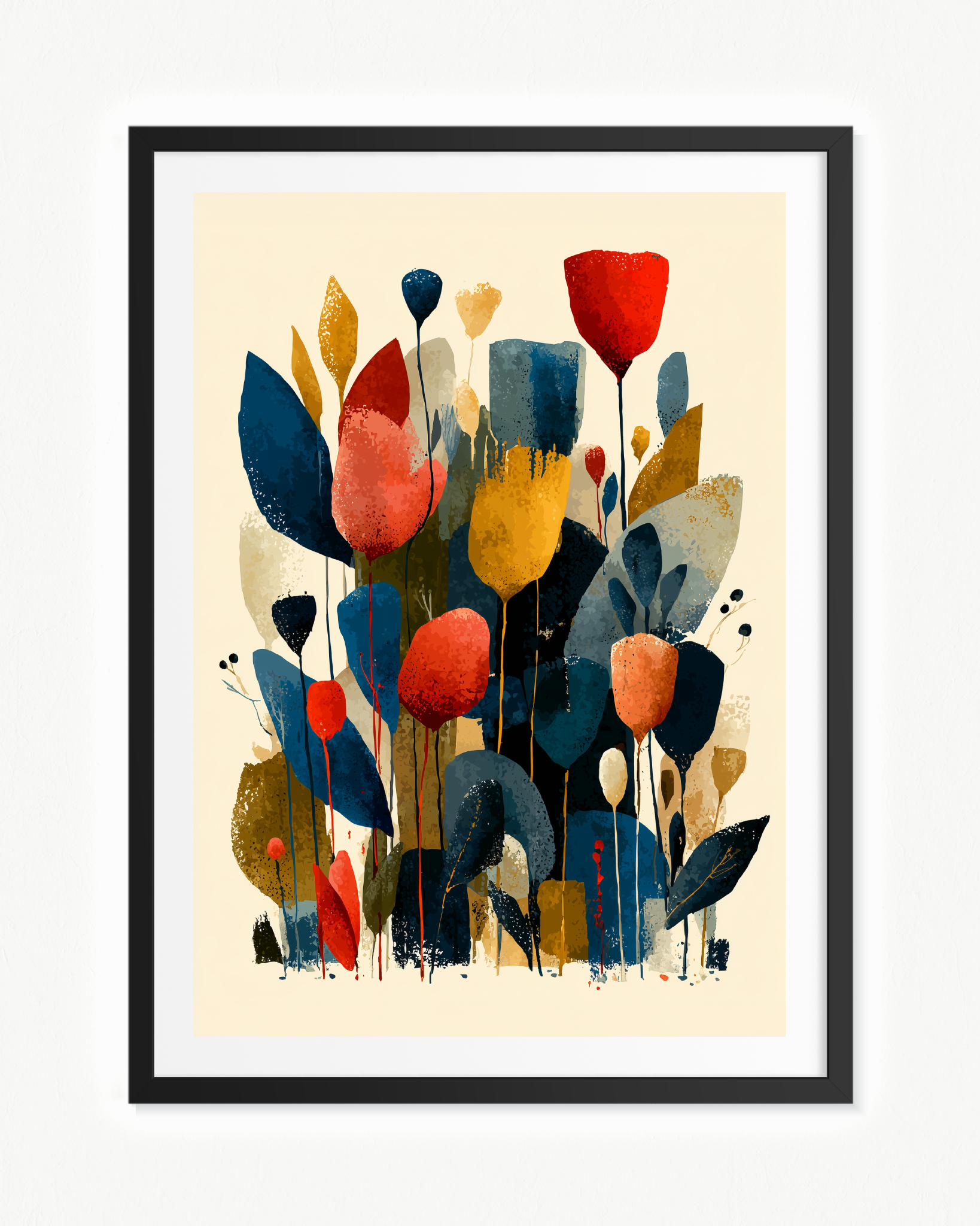 La postura de los tulipanes. · 70 × 100 cm