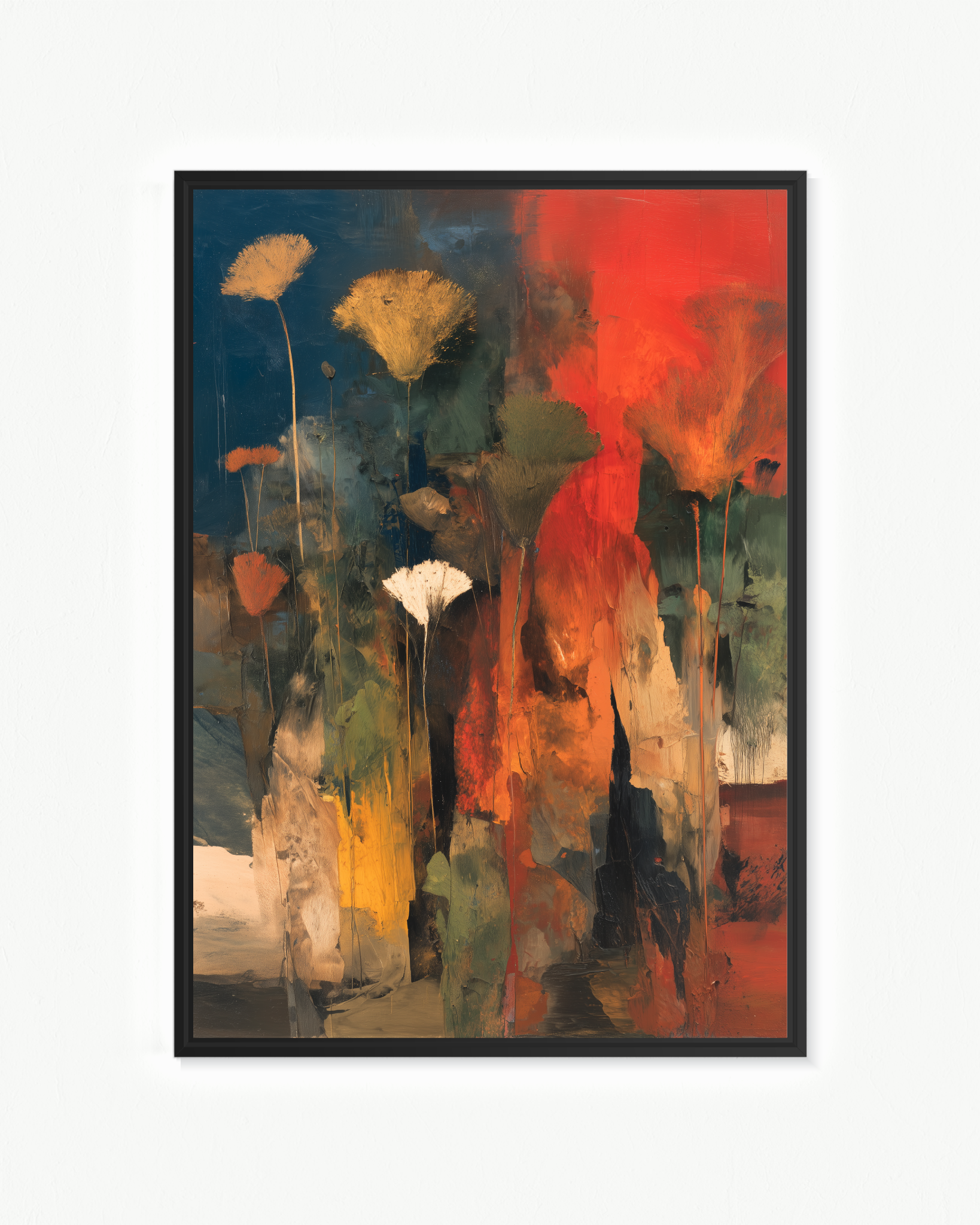 Combustión botánica · 70 × 100 cm