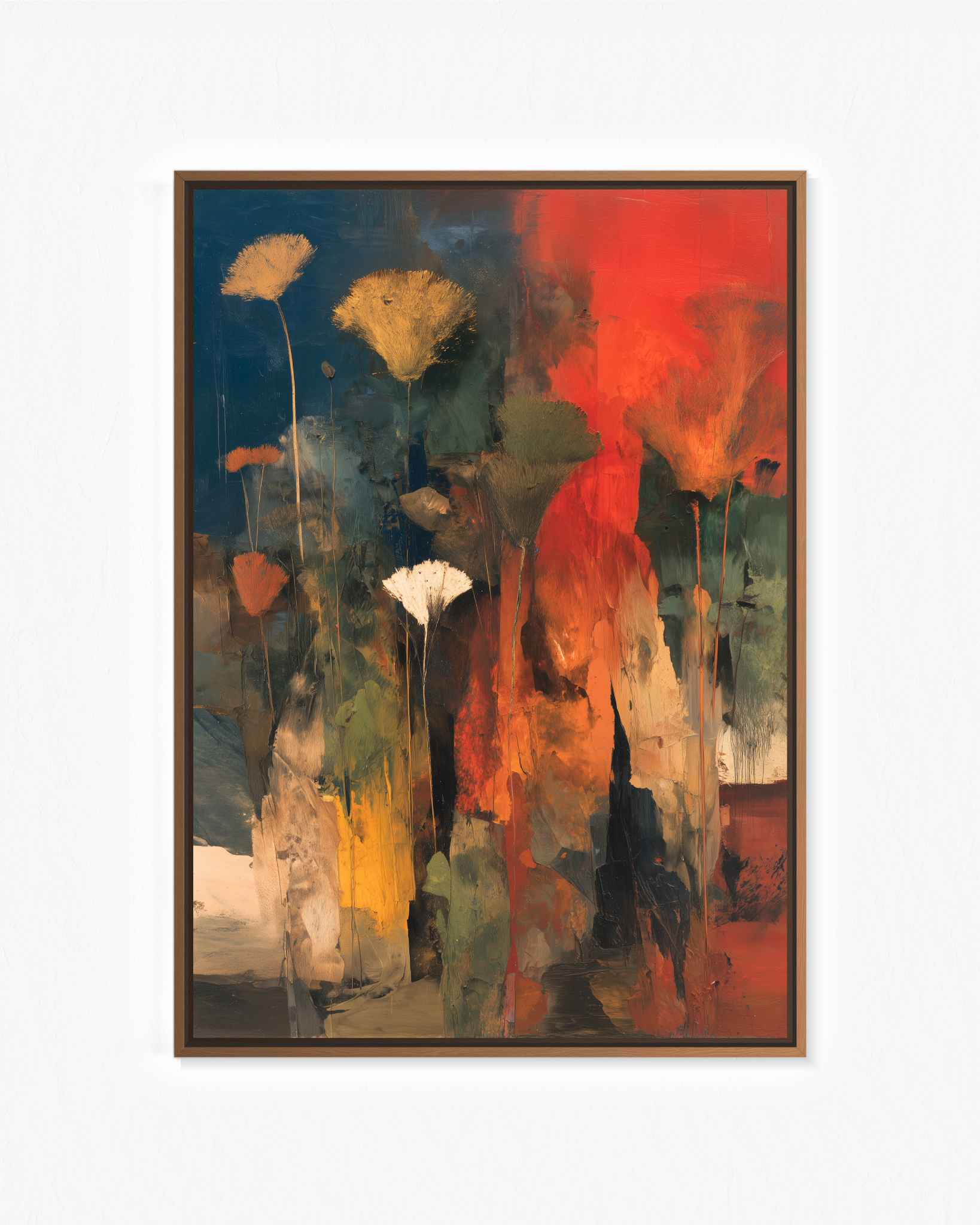Combustión botánica · 70 × 100 cm