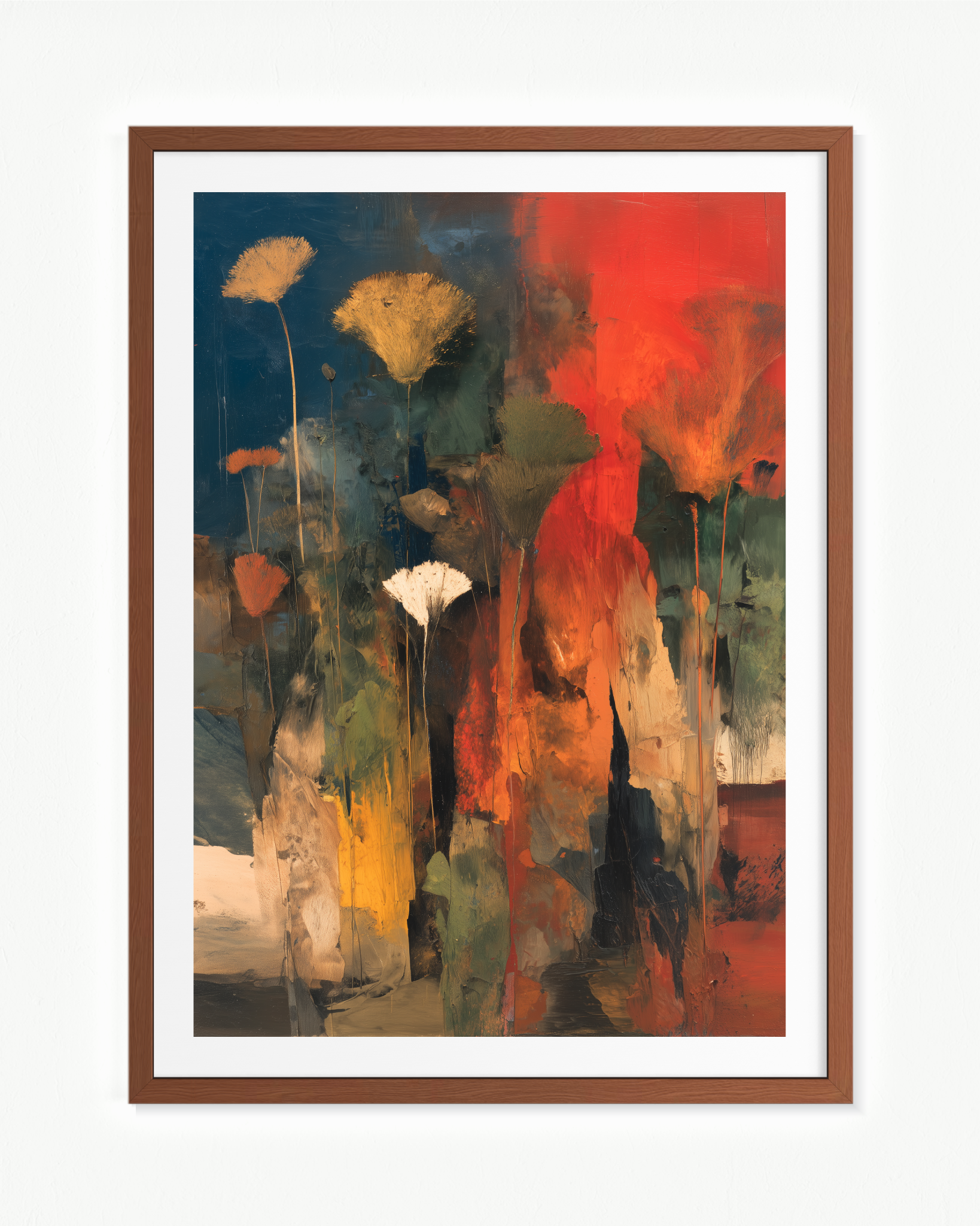 Combustión botánica · 70 × 100 cm