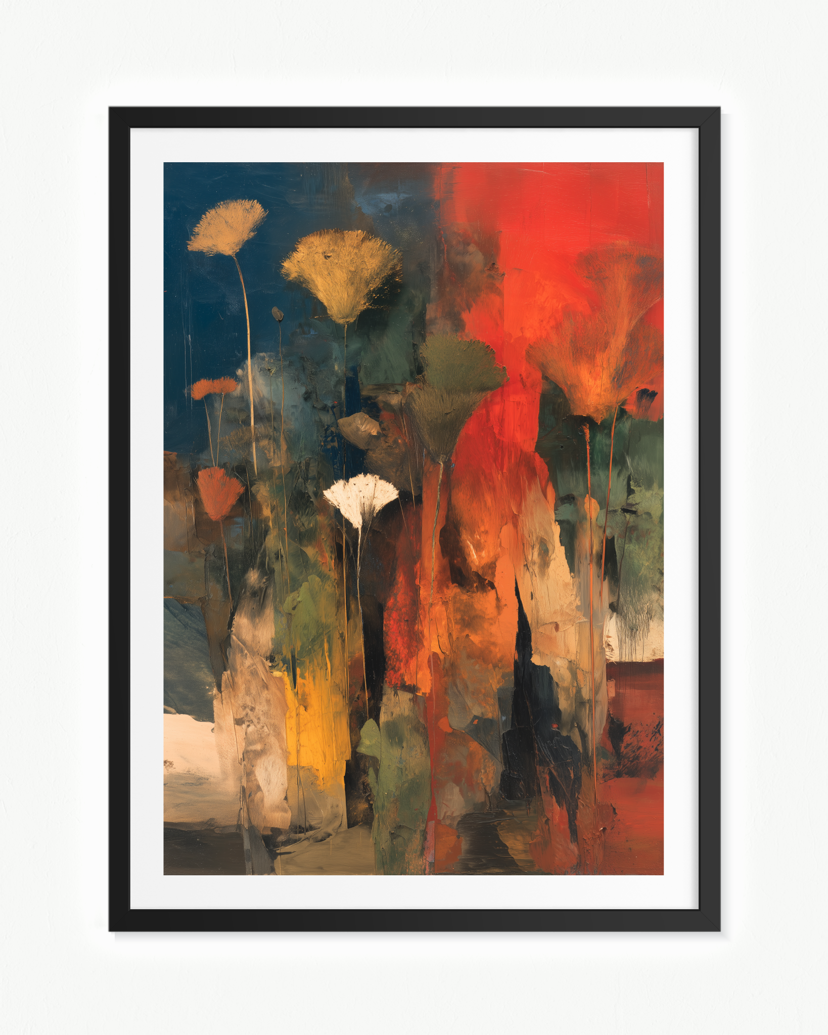 Combustión botánica · 70 × 100 cm