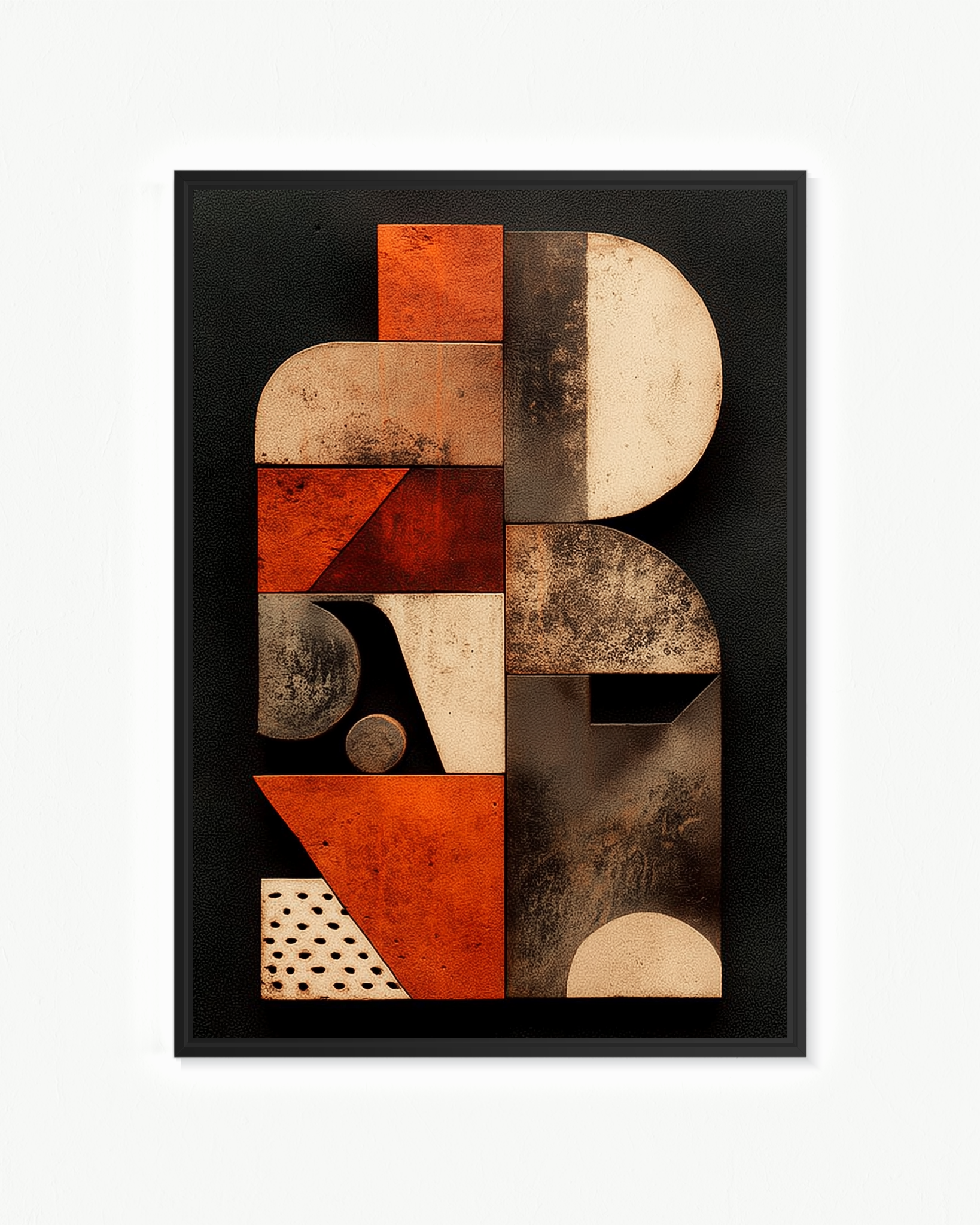 Piedra angular curva — Flotante Marrón, 70 × 100 cm