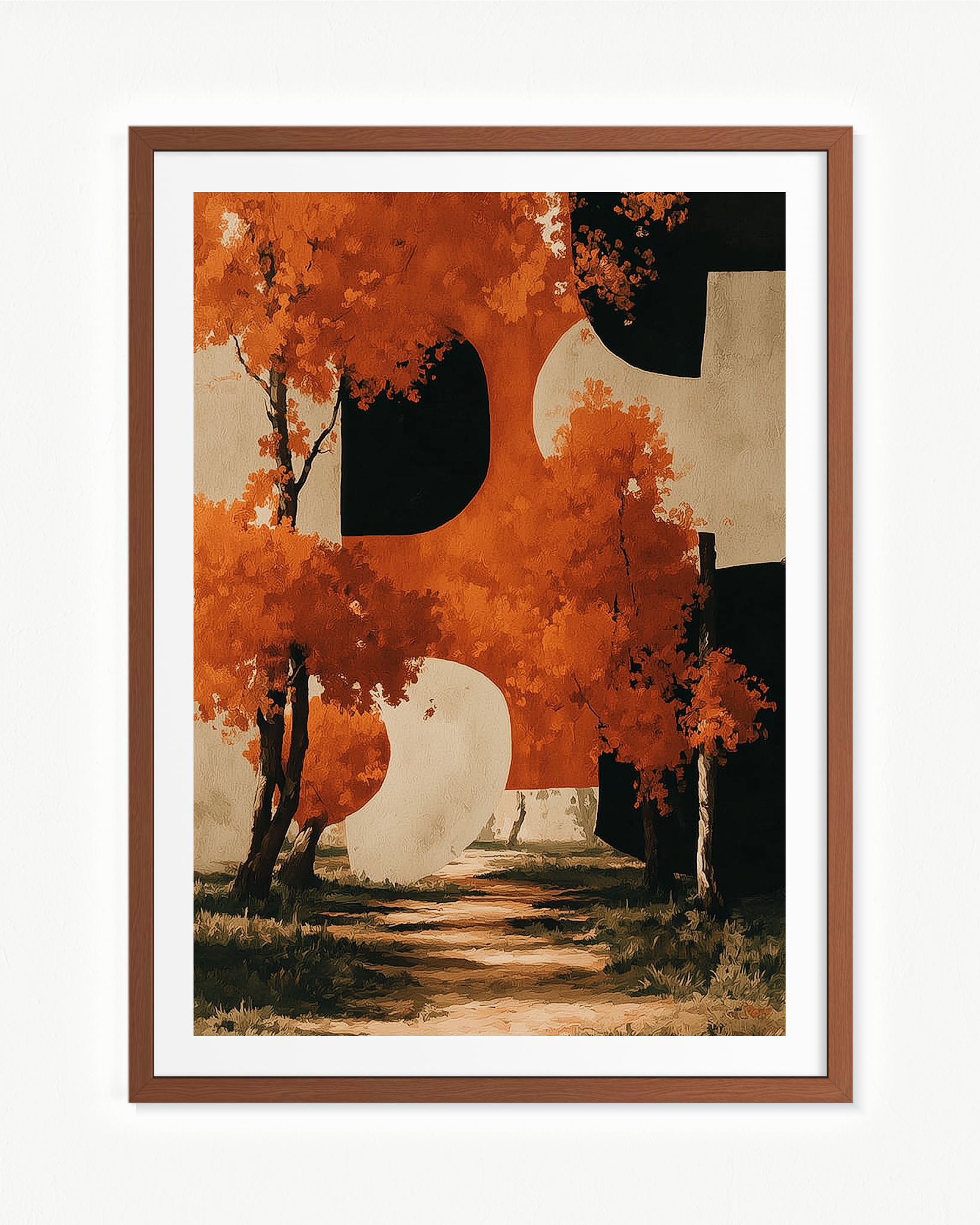 OBRA0090 – 70 x 100 cm — Paspartú Marrón, 70 × 100 cm