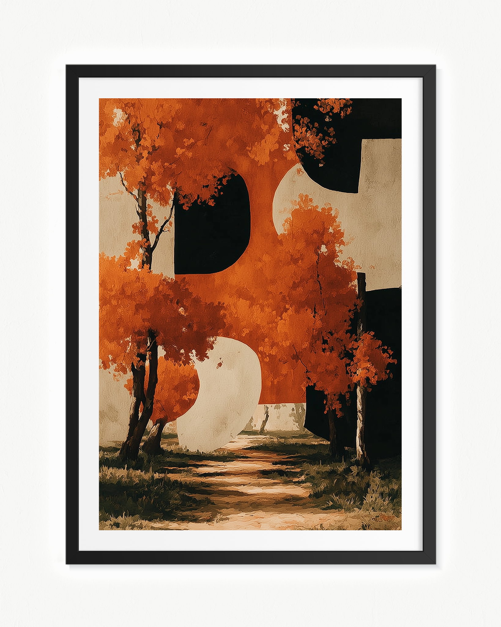 OBRA0090 – 70 x 100 cm — Paspartú Negro, 70 × 100 cm