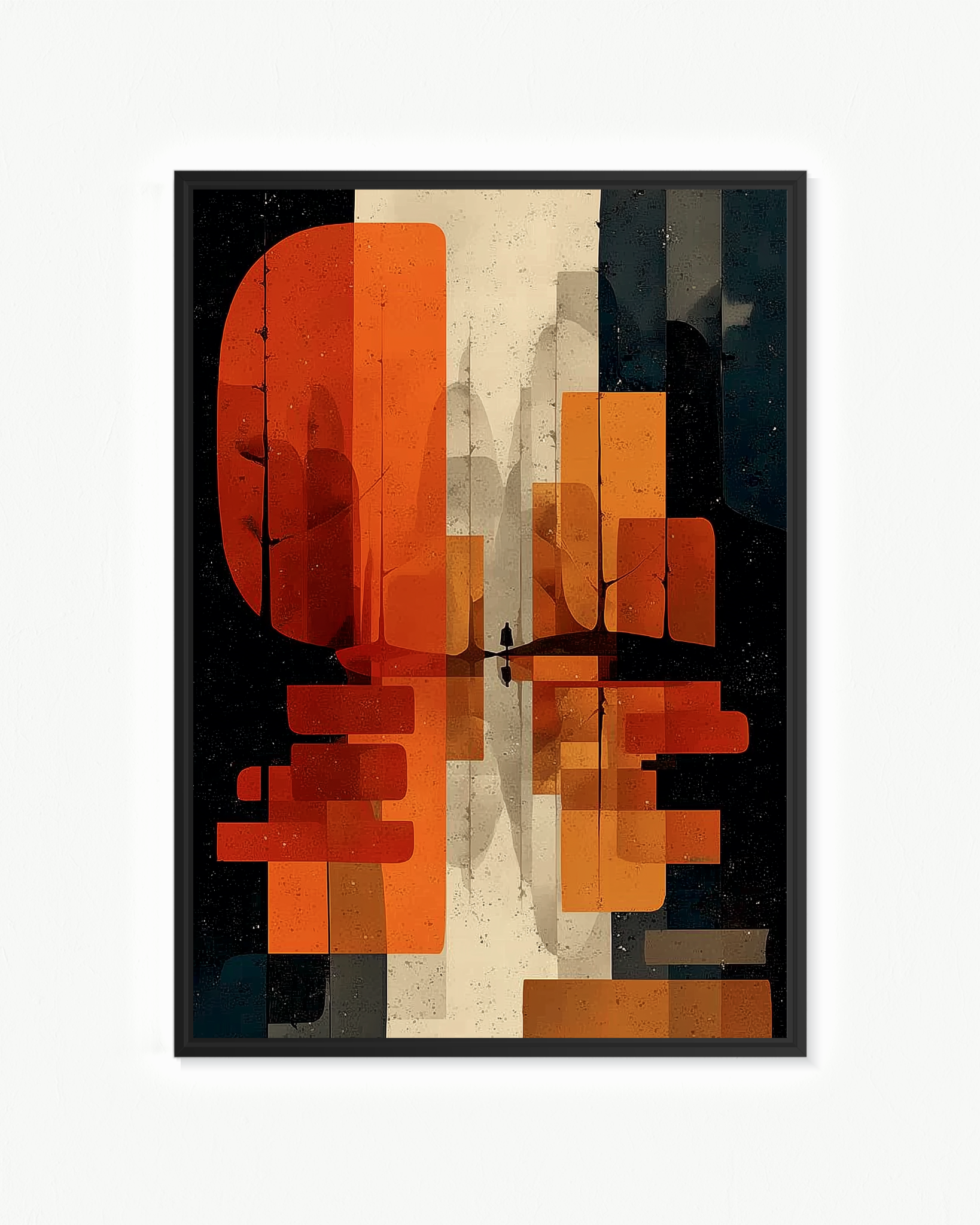 Edificios superpuestos · 70 × 100 cm